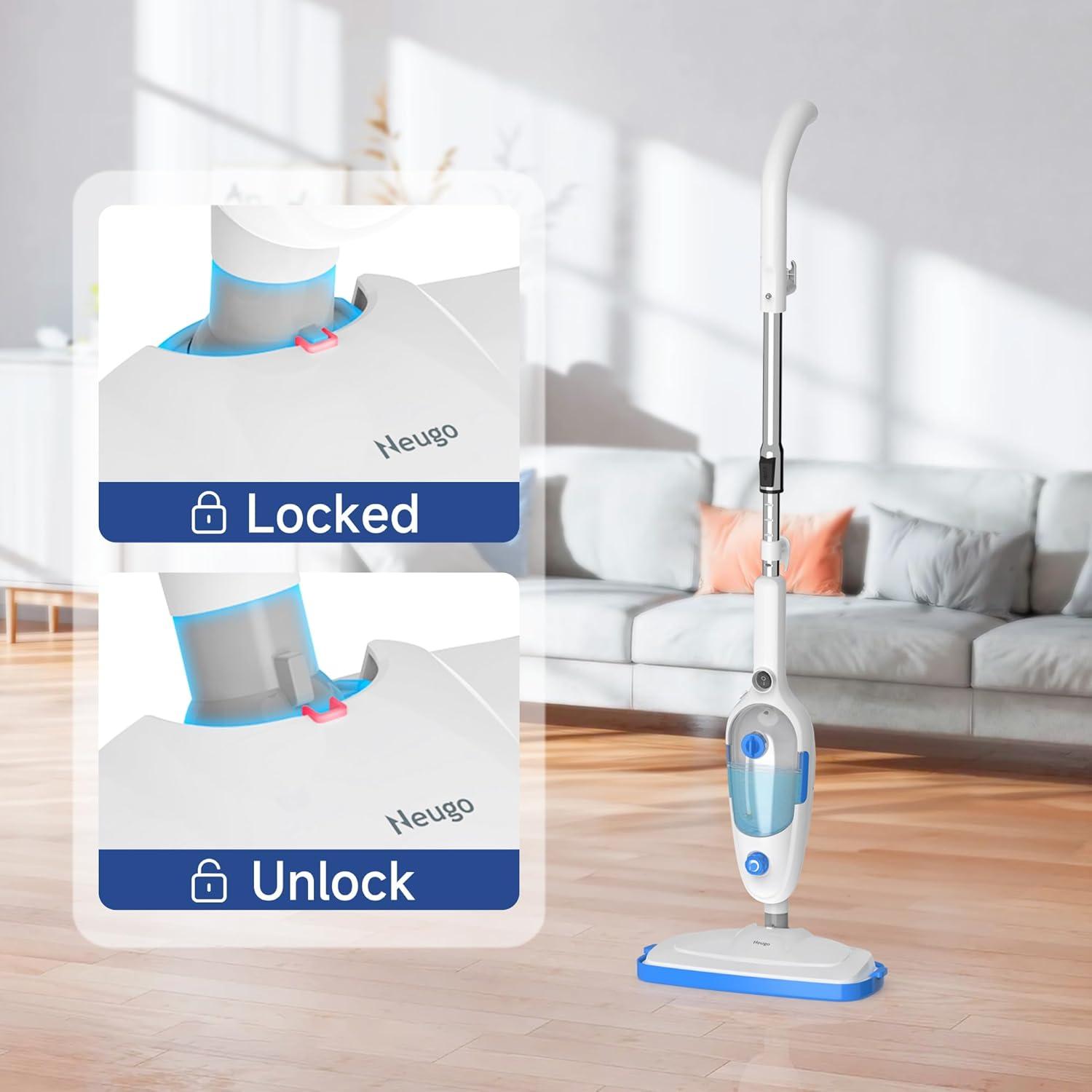 Adjustable Steam Mop for Hardwood and Tile Floors with 23ft Cord