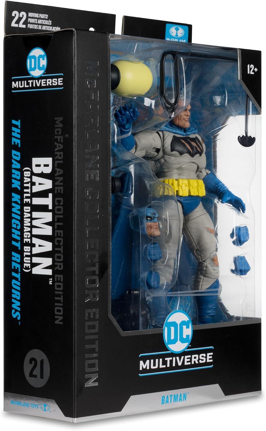 DC Multiverse - The Dark Knight Returns - 7" Batman (Battle DamageBlue) McFarlane Collector Edition #21, McFarlane Toys, Gifts