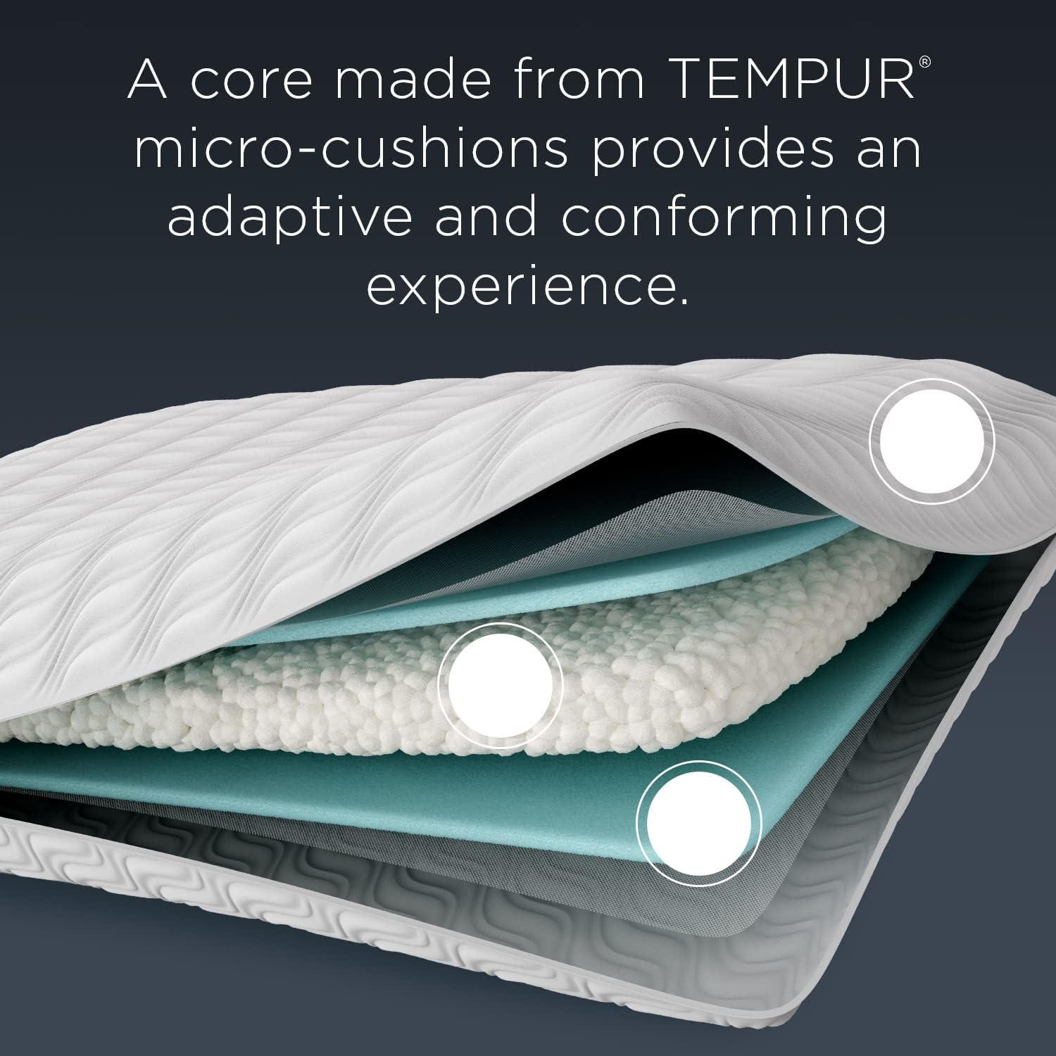 Tempurpedic Cloud ProLo Memory Foam Bed Pillow with Washable Cover, King