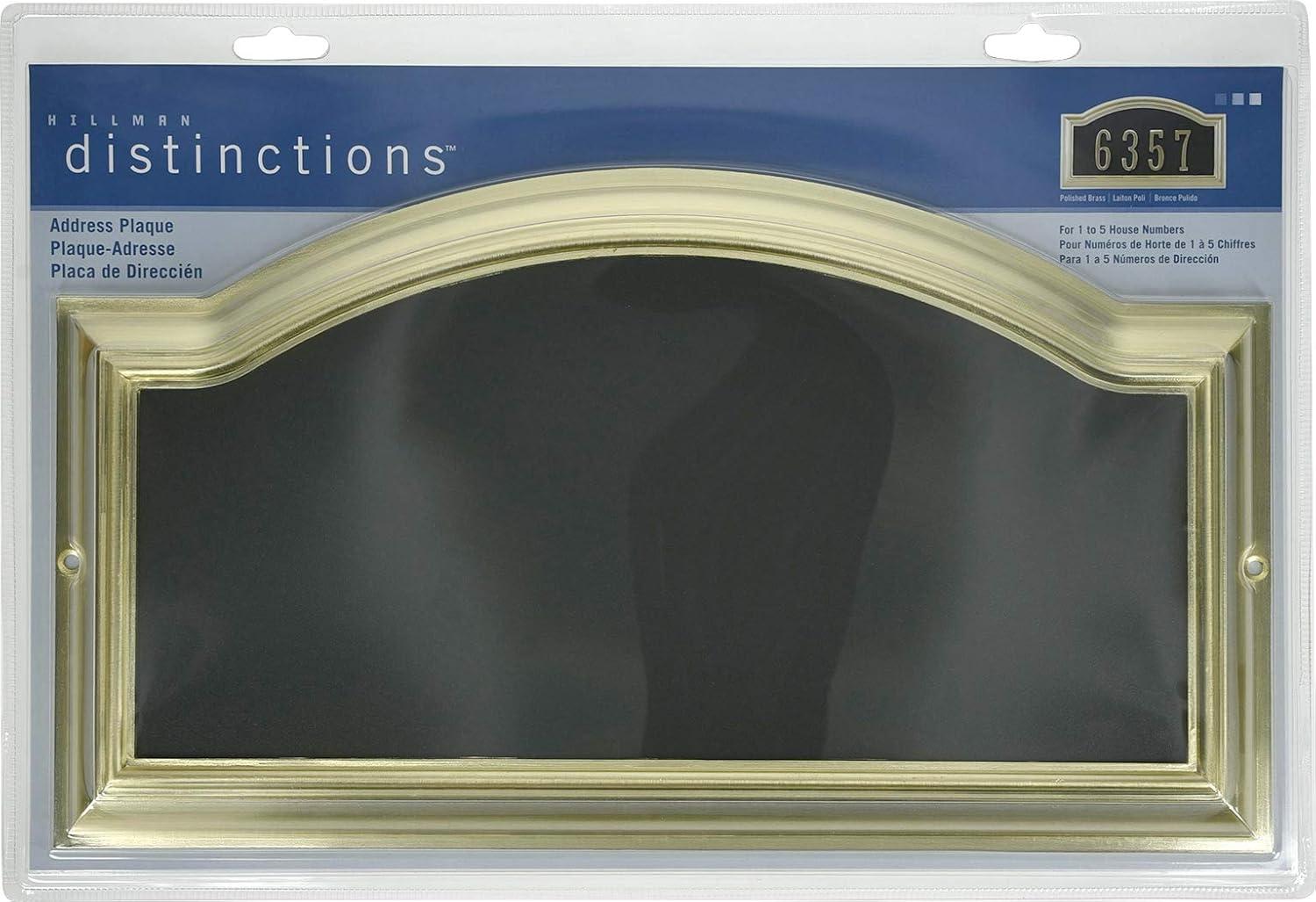 Hillman Group 843266 Brass Zinc Distinctions Address Plaque -  3 Piece