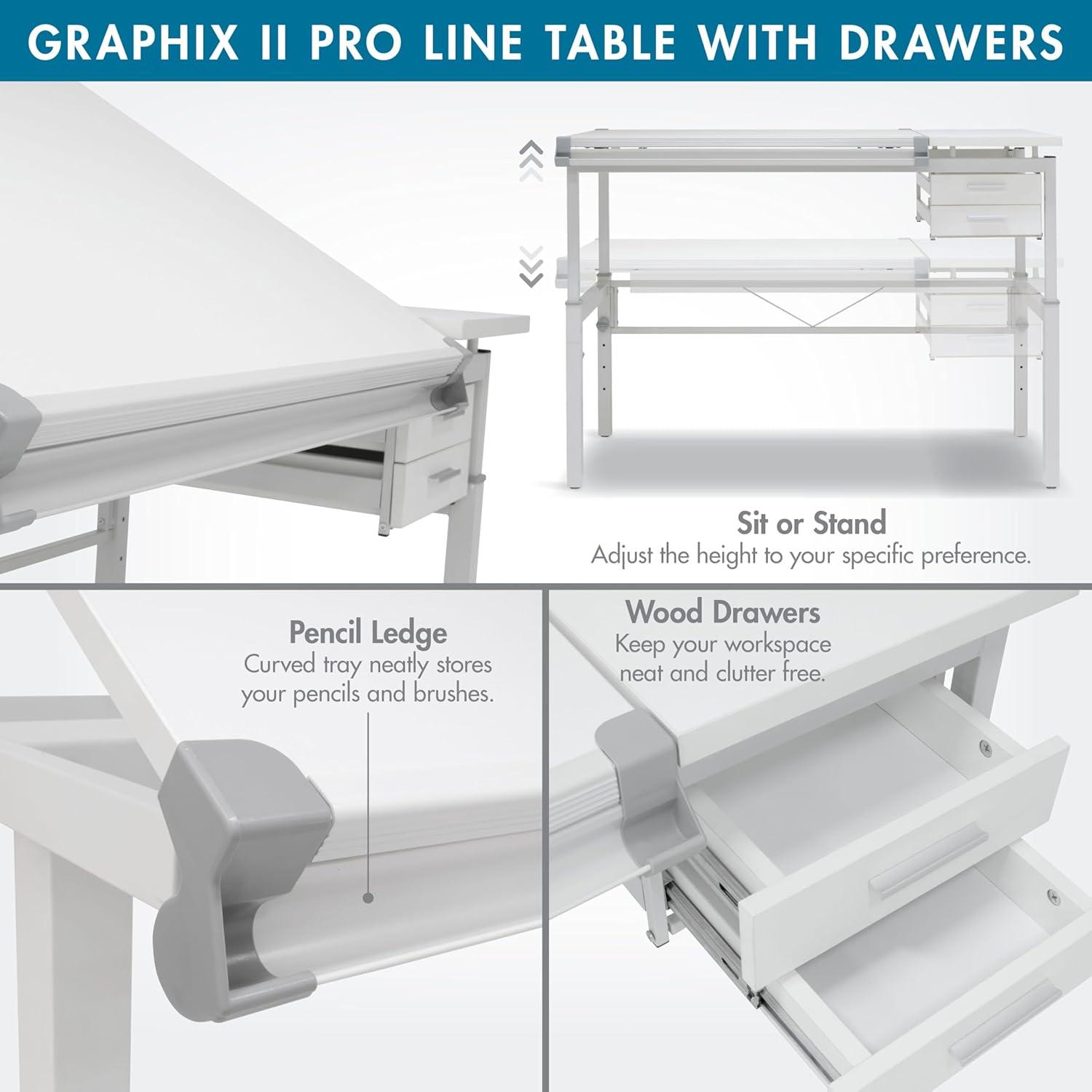 Inbox Zero Cowie Height Adjustable Drafting Table