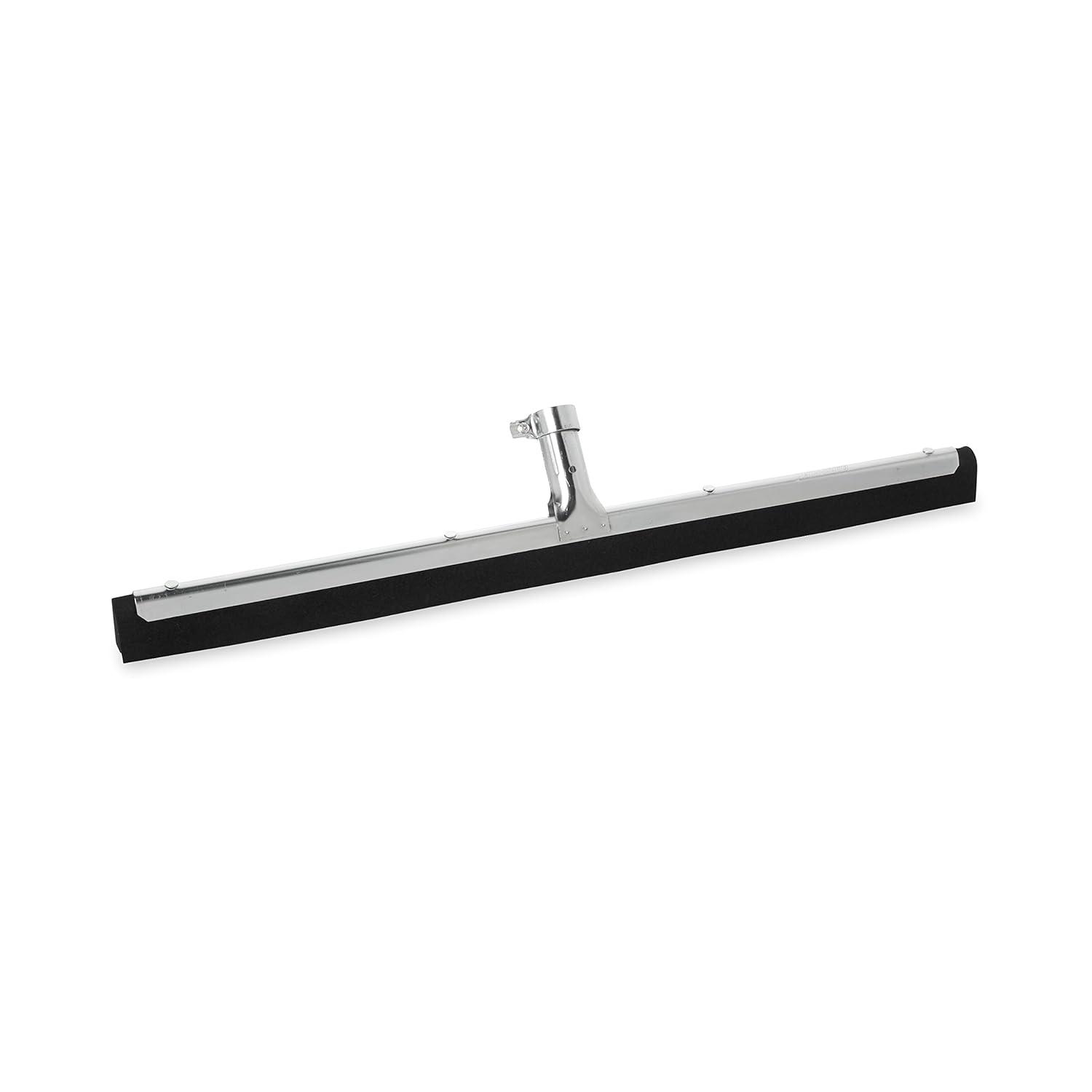 22-Inch Black Rubber Floor Squeegee with Metal Frame