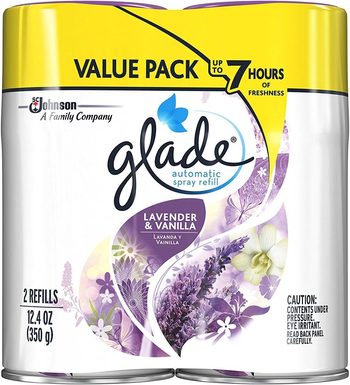 Glade Automatic Spray Air Freshener - Lavender & Vanilla - 6.2oz/2pk