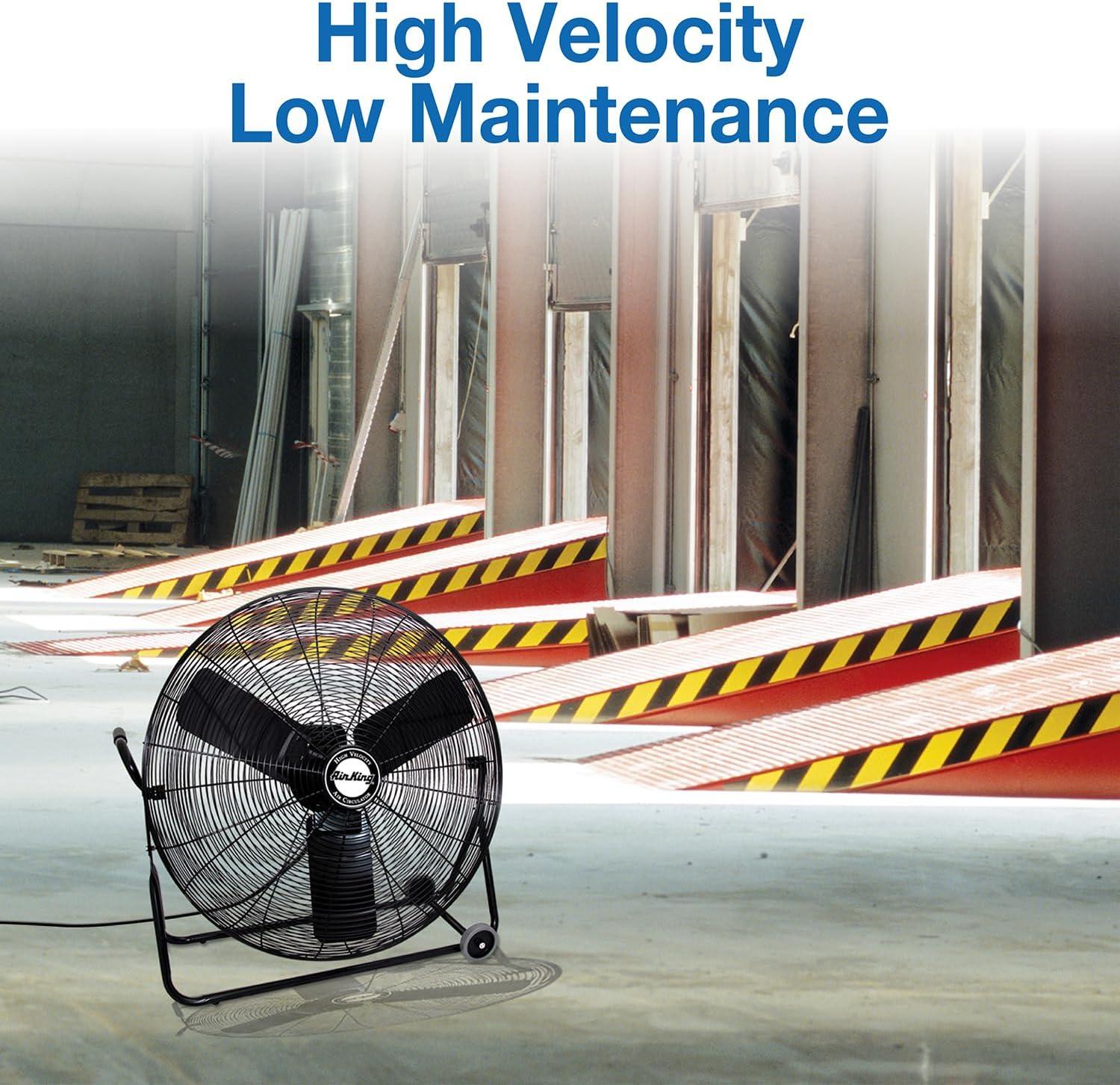 Air King Air King 3-Speed Indoor Industrial Open Motor Pivoting Floor Fan