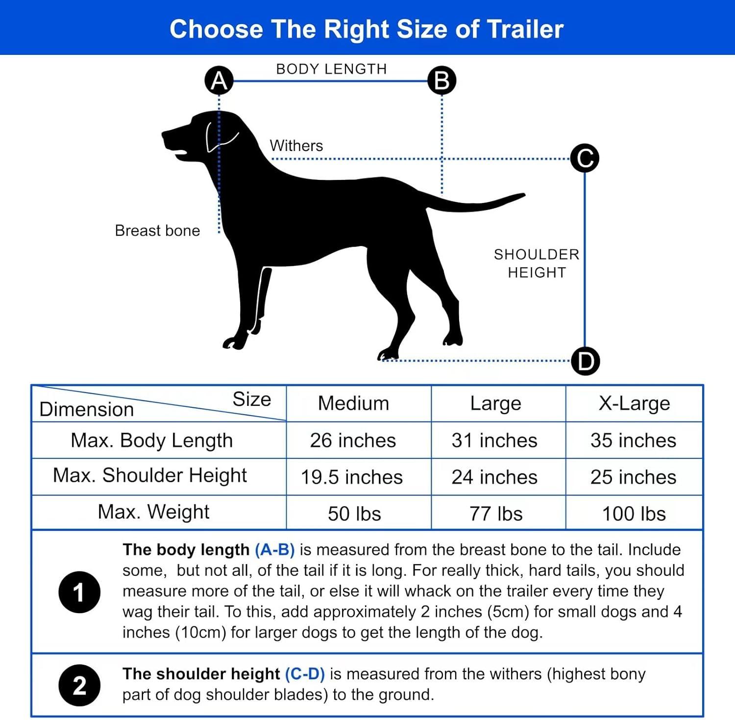 DOGGYHUT® Premium XL Pet Bike Trailer for Large Dog or Multiple Small Dogs, Up to 100 lbs,Dog Bicycle Carrier,Low Center of Gravity,Easy Folding Frame Cart