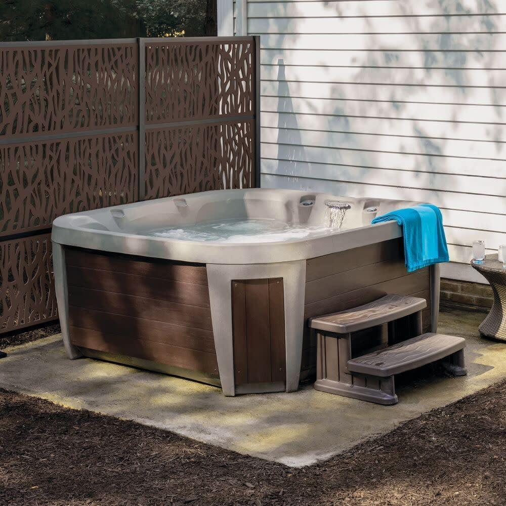 Barrette Outdoor Living 2 ft. x 4 ft. Sprig Umber Decorative Screen Panel