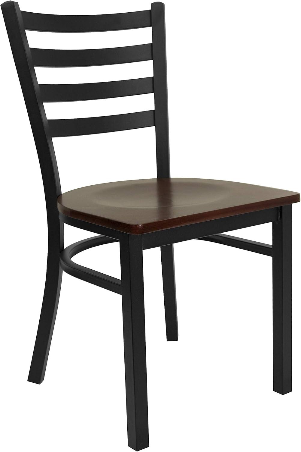 Flash Furniture Kendall Clear Coated Ladder Back Metal Restaurant Chair