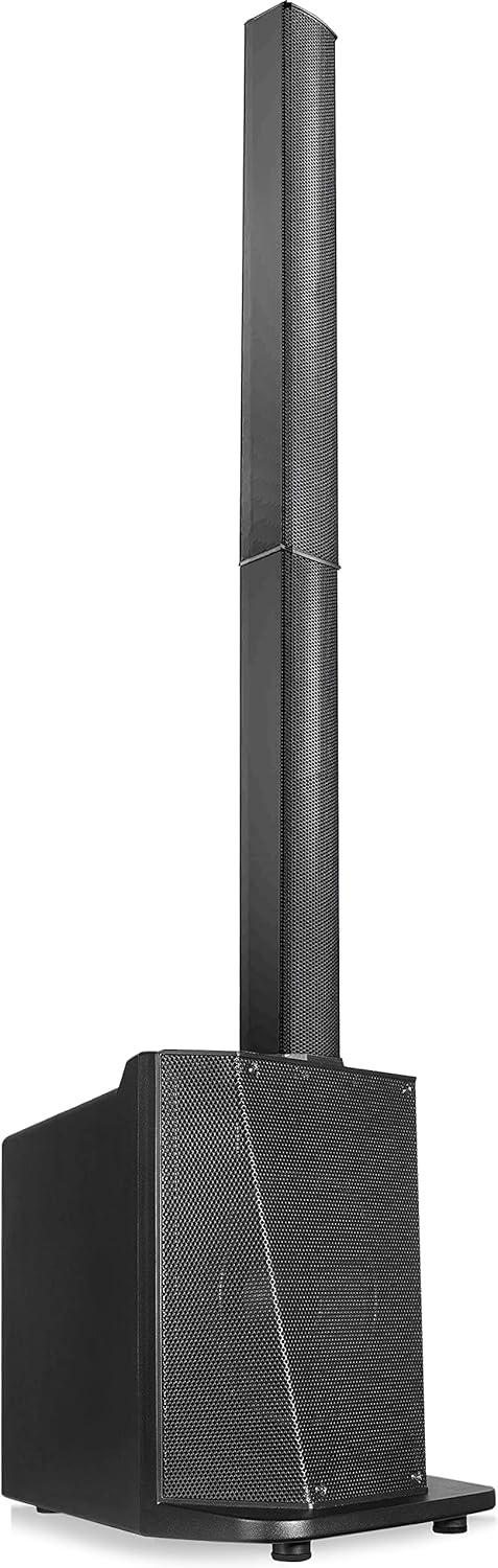 Pyle 1600W Professional Line Array Column Speaker System with 10" Subwoofer, 8 x 3" Drivers, Bluetooth