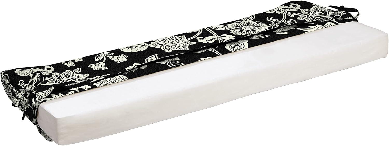Arden Selections ProFoam Essentials Outdoor Bench Cushion 18 x 46, Ashland Black Jacobean