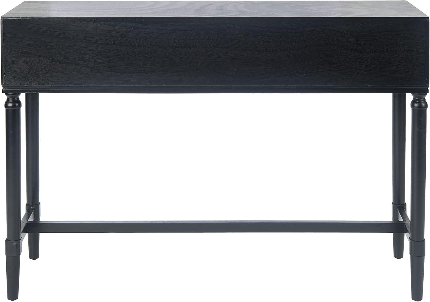 SAFAVIEH Aliyah Solid 4 Drawer Console Table, Black