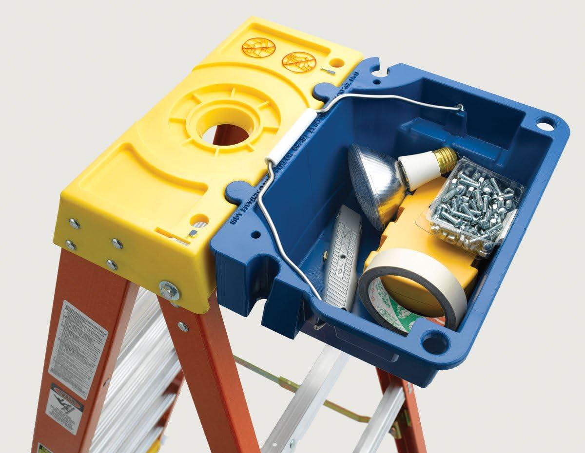 Blue Weather Resistant Utility Bucket Attachment for Ladders