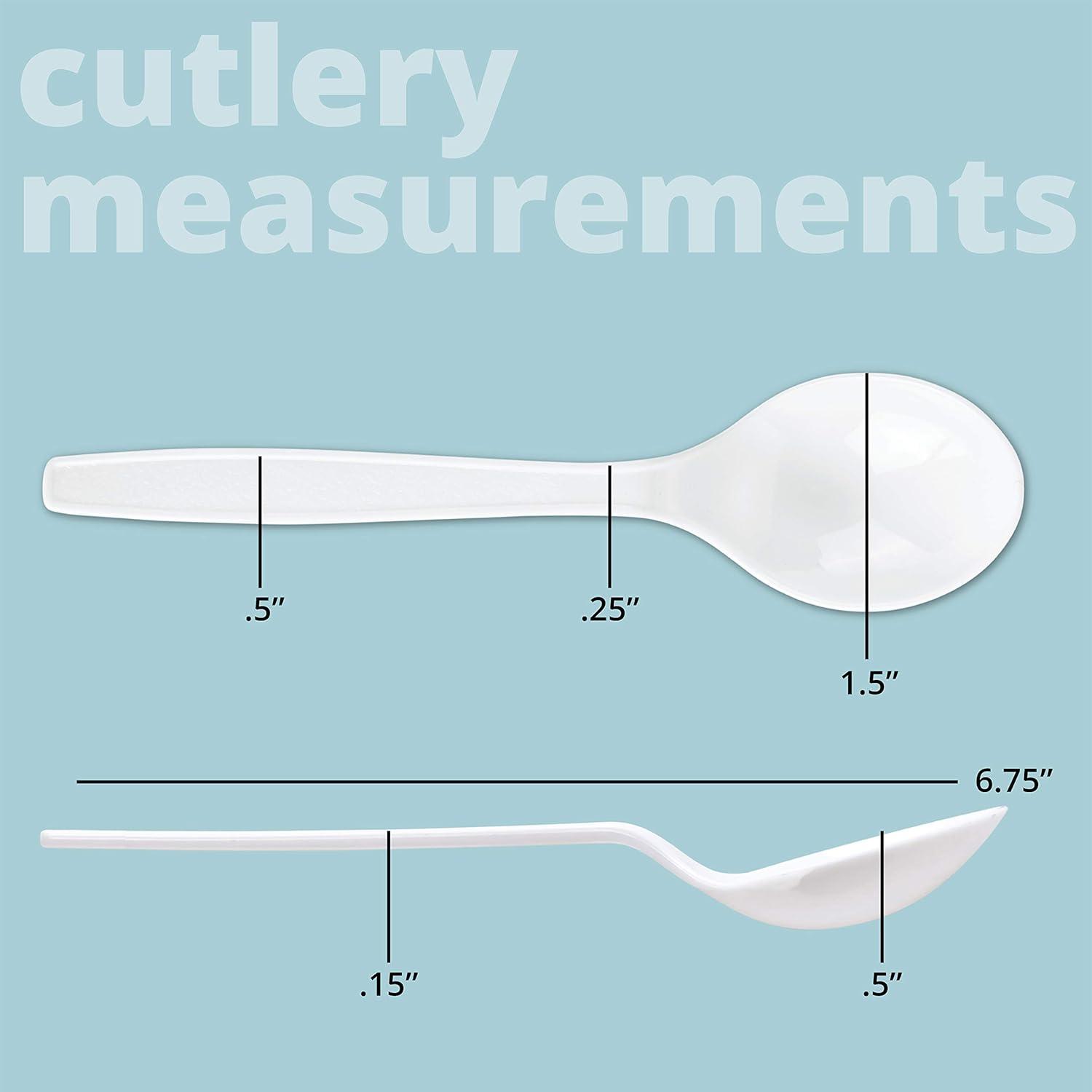 Uxcell 50Pack Plastic Measuring Spoons Powder Scoops Spoon Kitchen Spoons, 1g White