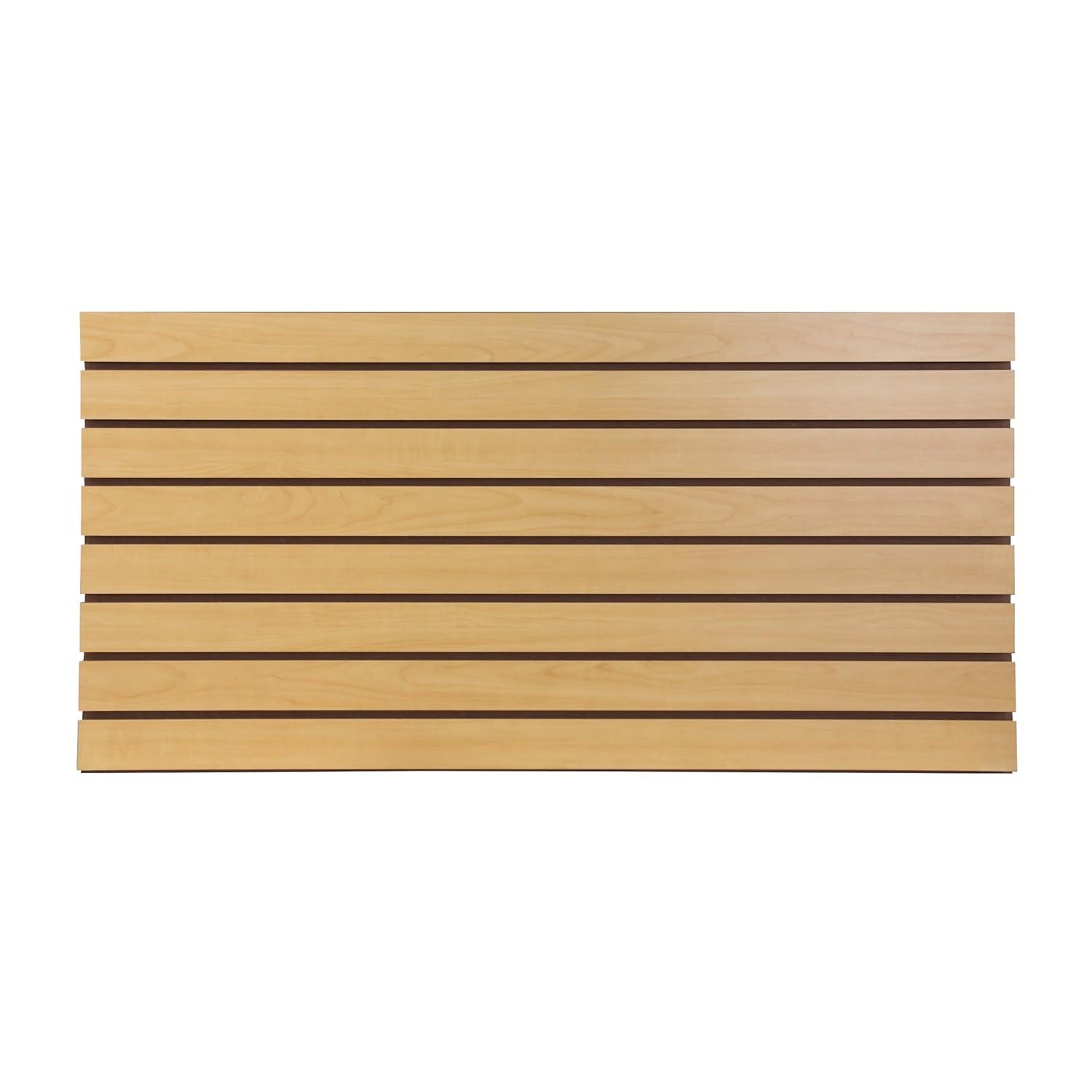 SSWBasics 4 ft x 2 ft Horizontal Maple Slatwall Panels - Pack of 2