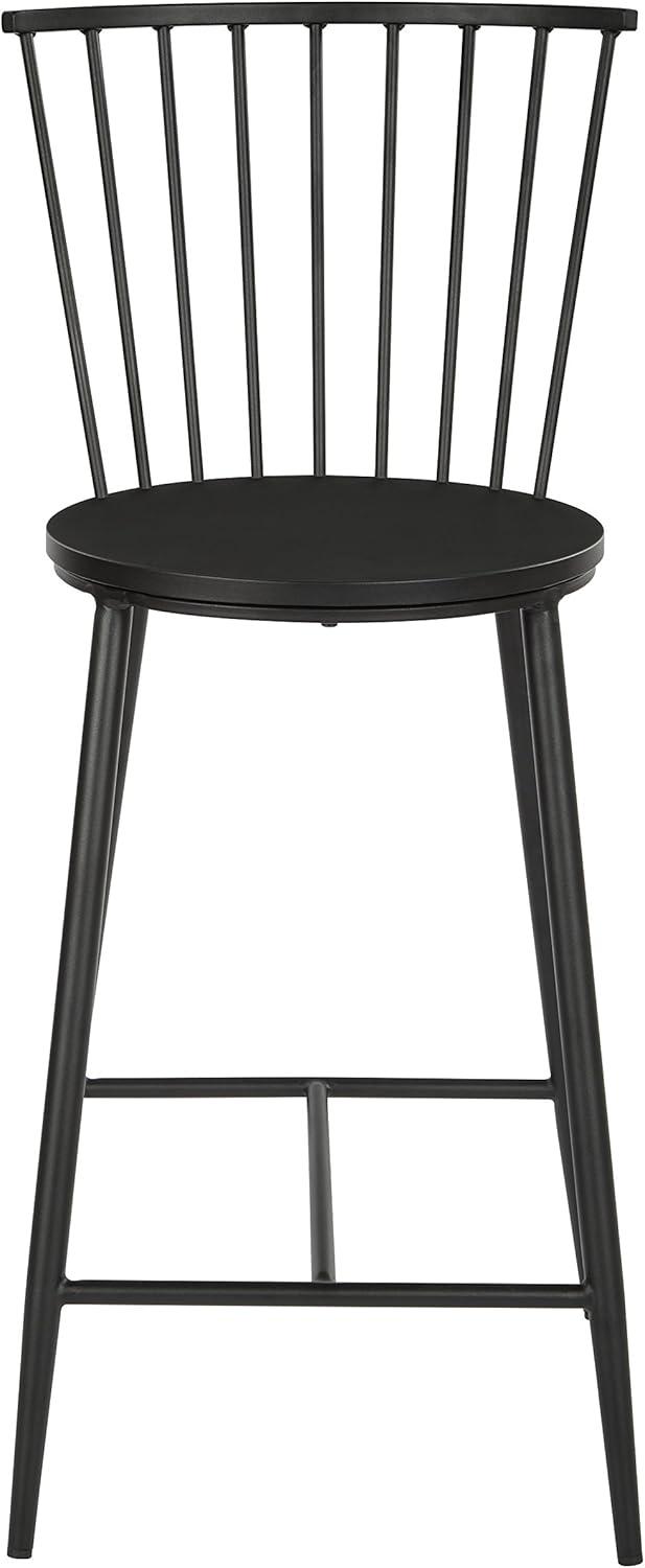 Bryce Counter Stool 26" with Black Metal Frame