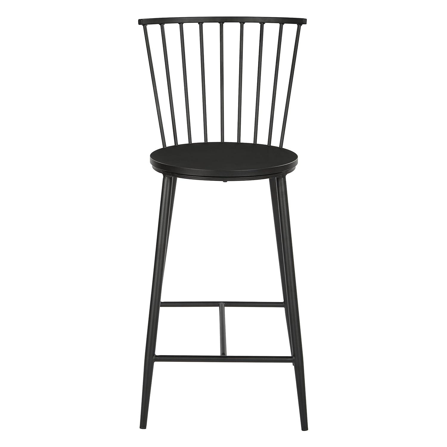 Bryce Counter Stool 26" with Black Metal Frame