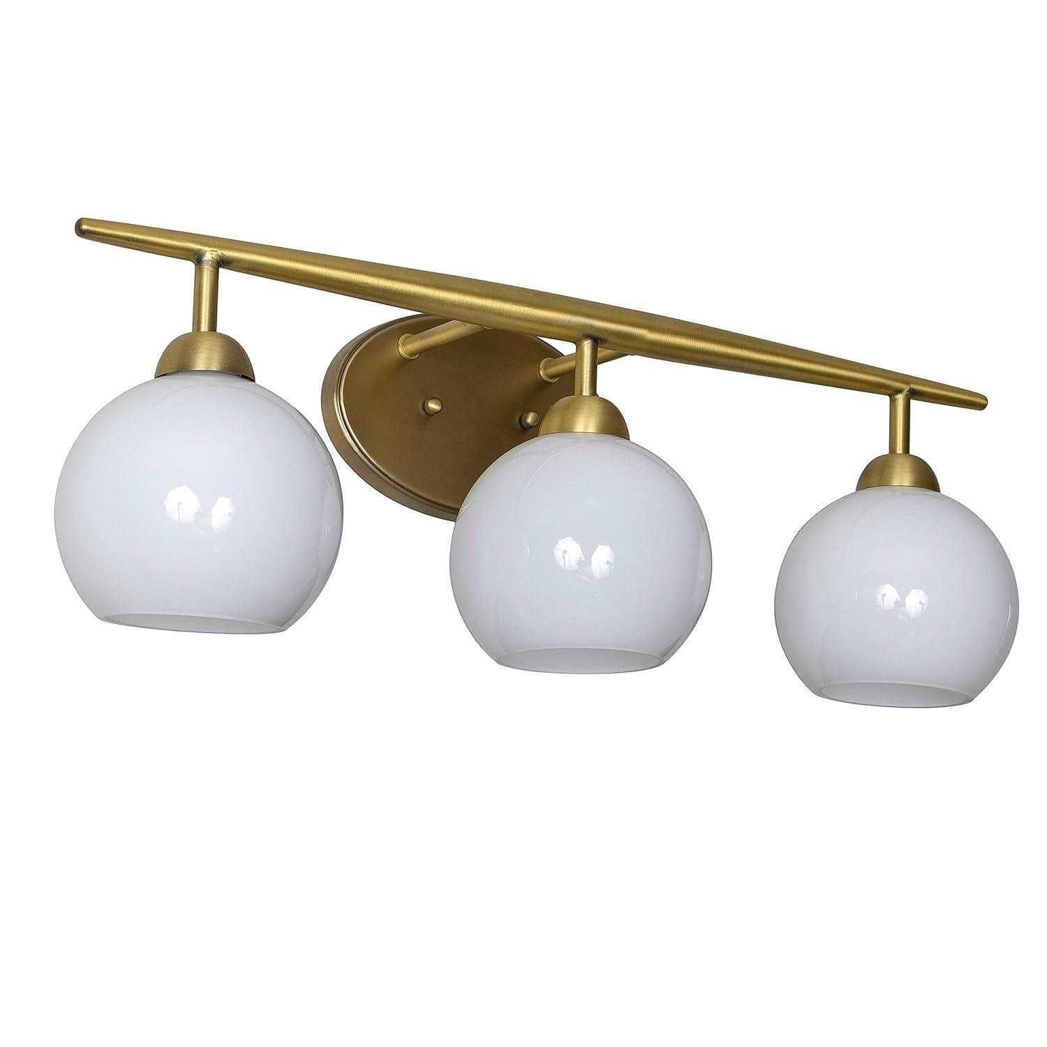 Michael Milk Glass 3-Light Vanity Light