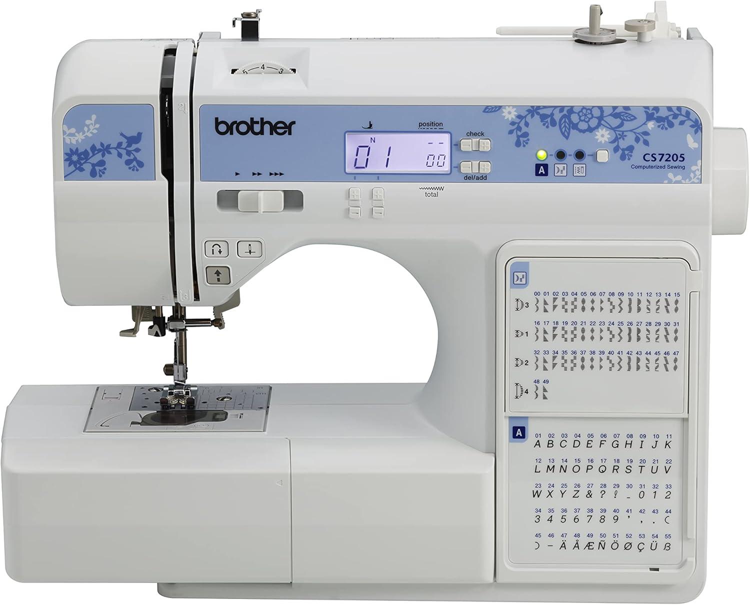 White Computerized Quilting Sewing Machine with Wide Table