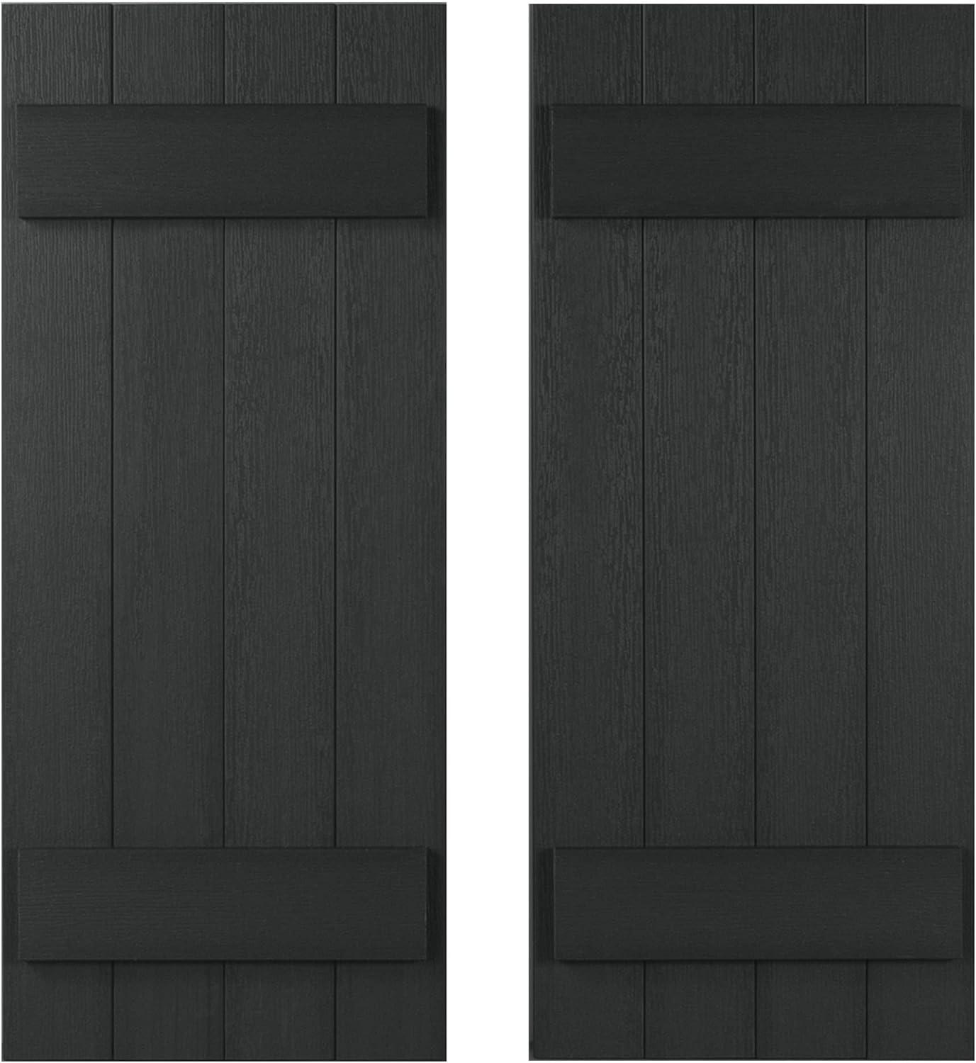 Highwood USA 13.2'' Board & Batten Shutters (Set of 2)