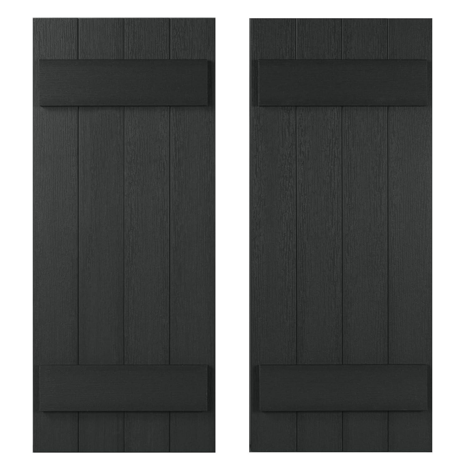 Highwood USA 13.2'' Board & Batten Shutters (Set of 2)