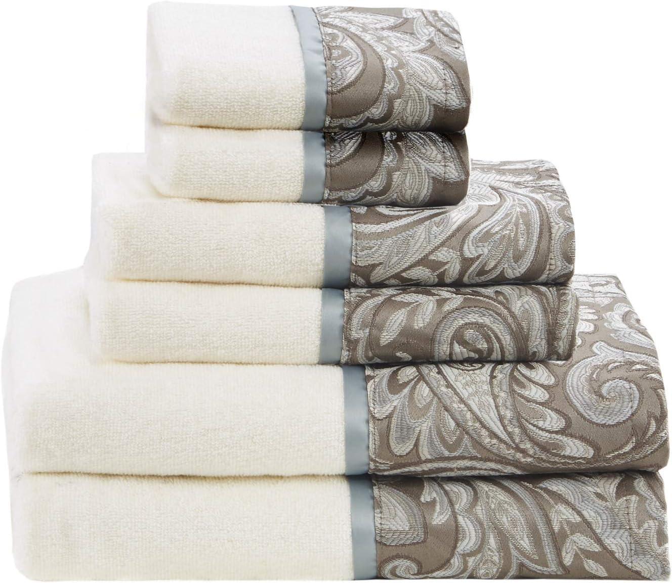 Aubrey 6 Piece Jacquard Towel Set