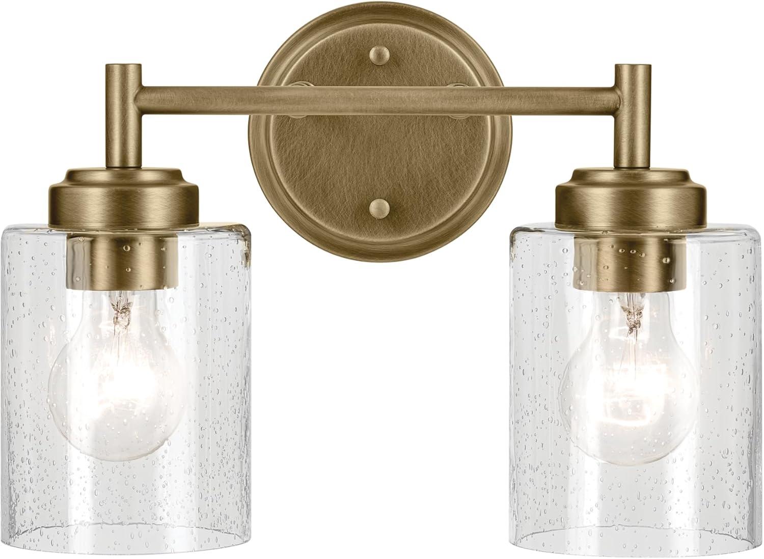Kichler Lighting Winslow 2 - Light Vanity in  Natural Brass