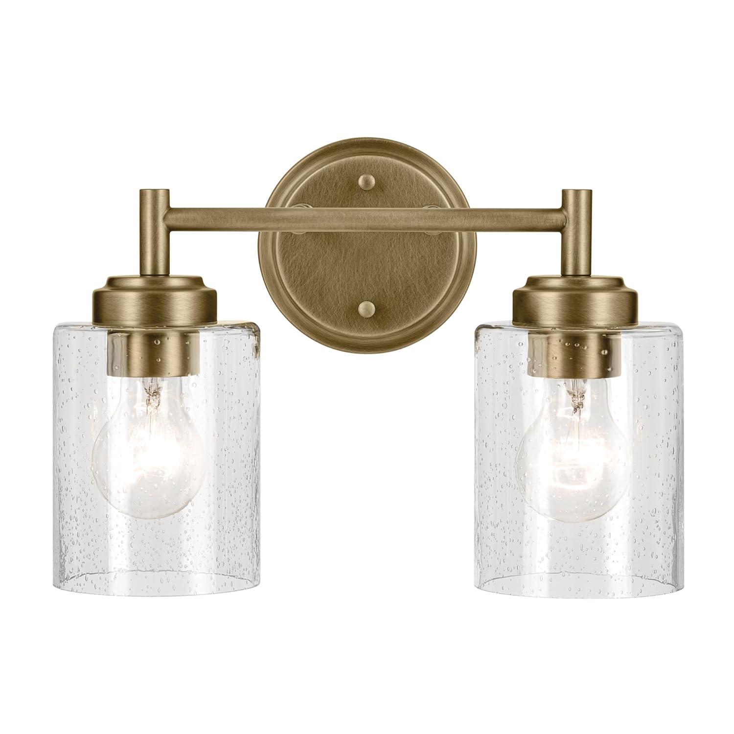 Kichler Lighting Winslow 2 - Light Vanity in  Natural Brass
