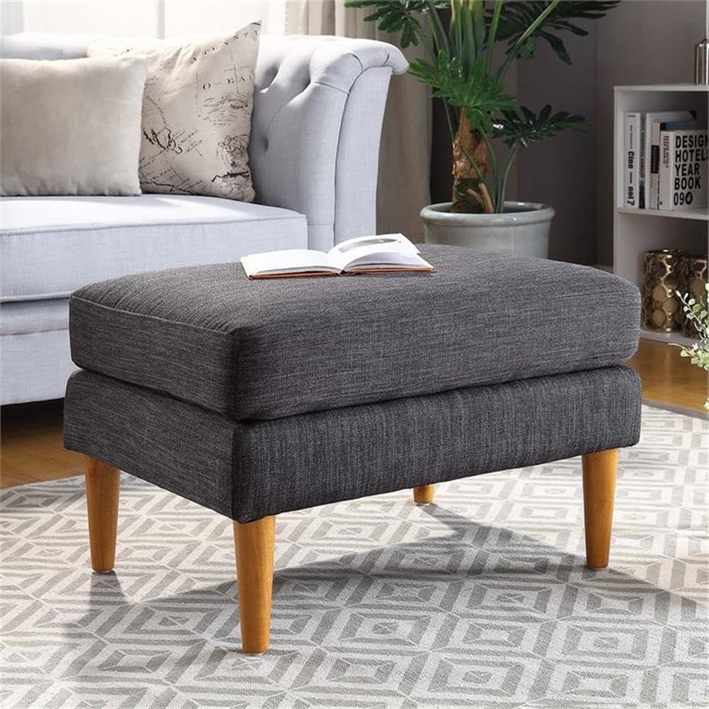 Convenience Concepts Designs4Comfort No Tools Marlow Mid Century Ottoman