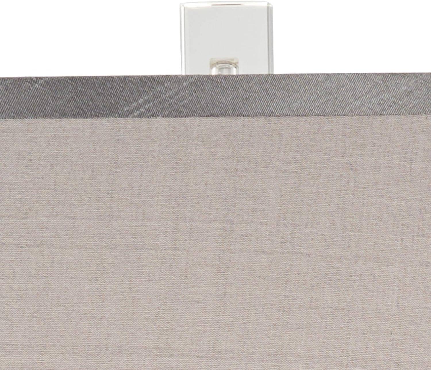 Vienna Full Spectrum Traditional Table Lamp 25" High Crystal Body Gray Tapered Drum Shade for Living Room Bedroom Bedside Nightstand Family