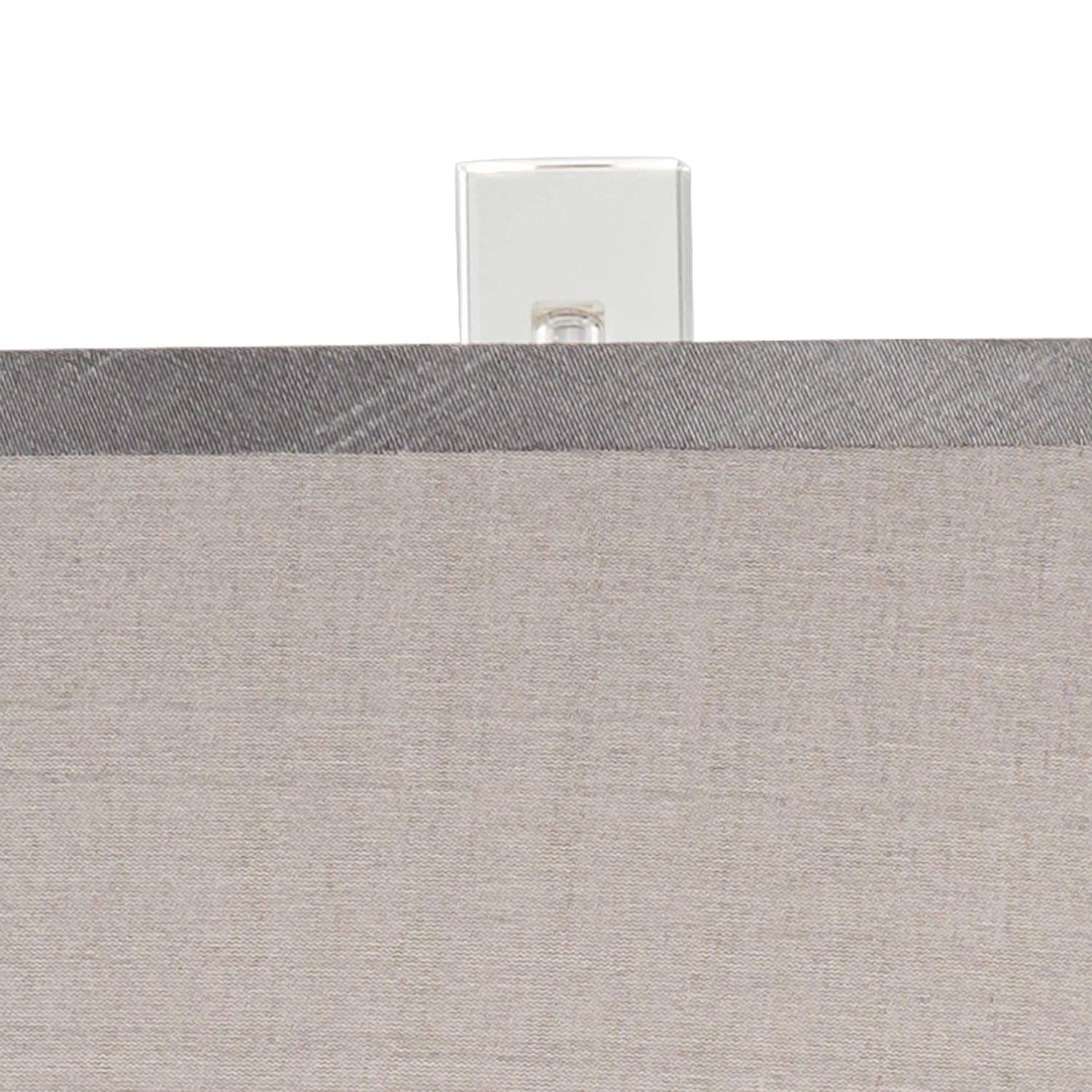 Vienna Full Spectrum Traditional Table Lamp 25" High Crystal Body Gray Tapered Drum Shade for Living Room Bedroom Bedside Nightstand Family