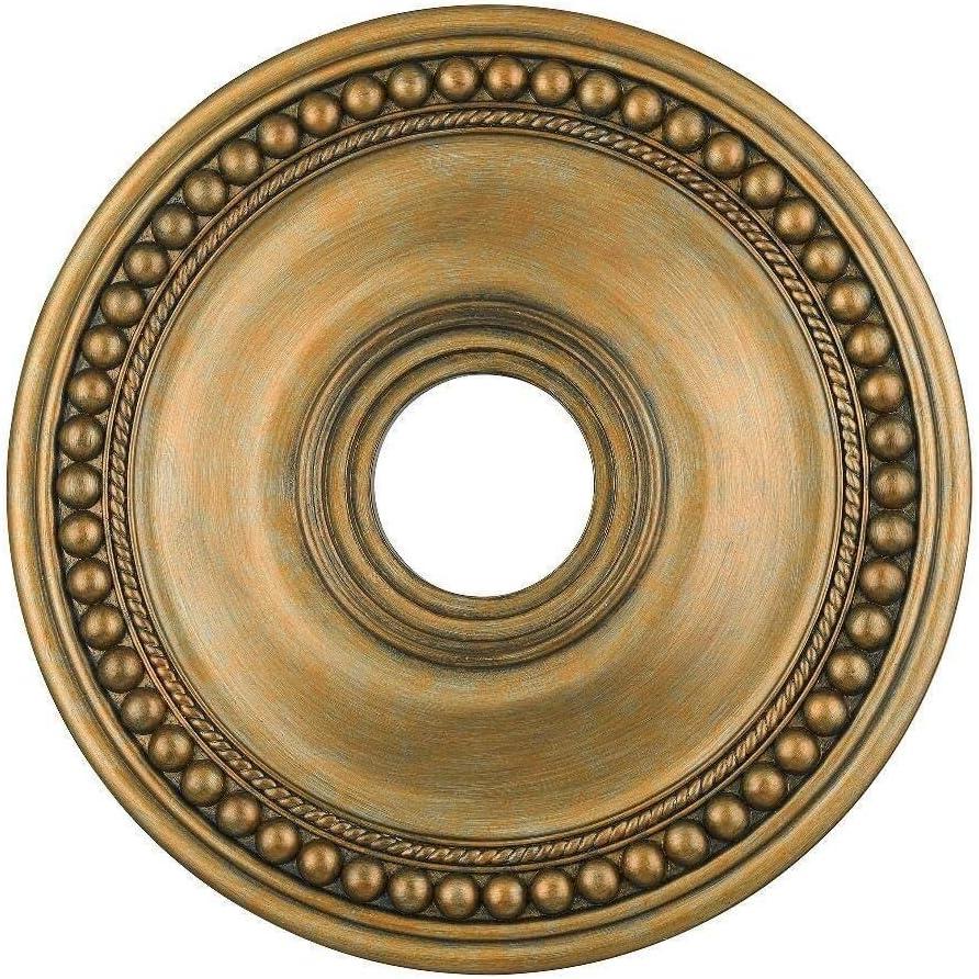 82074-48-Livex Lighting-Wingate - Ceiling Medallion in Style - 20 Inches wide by 1.5 Inches high-Antique Gold Leaf Finish