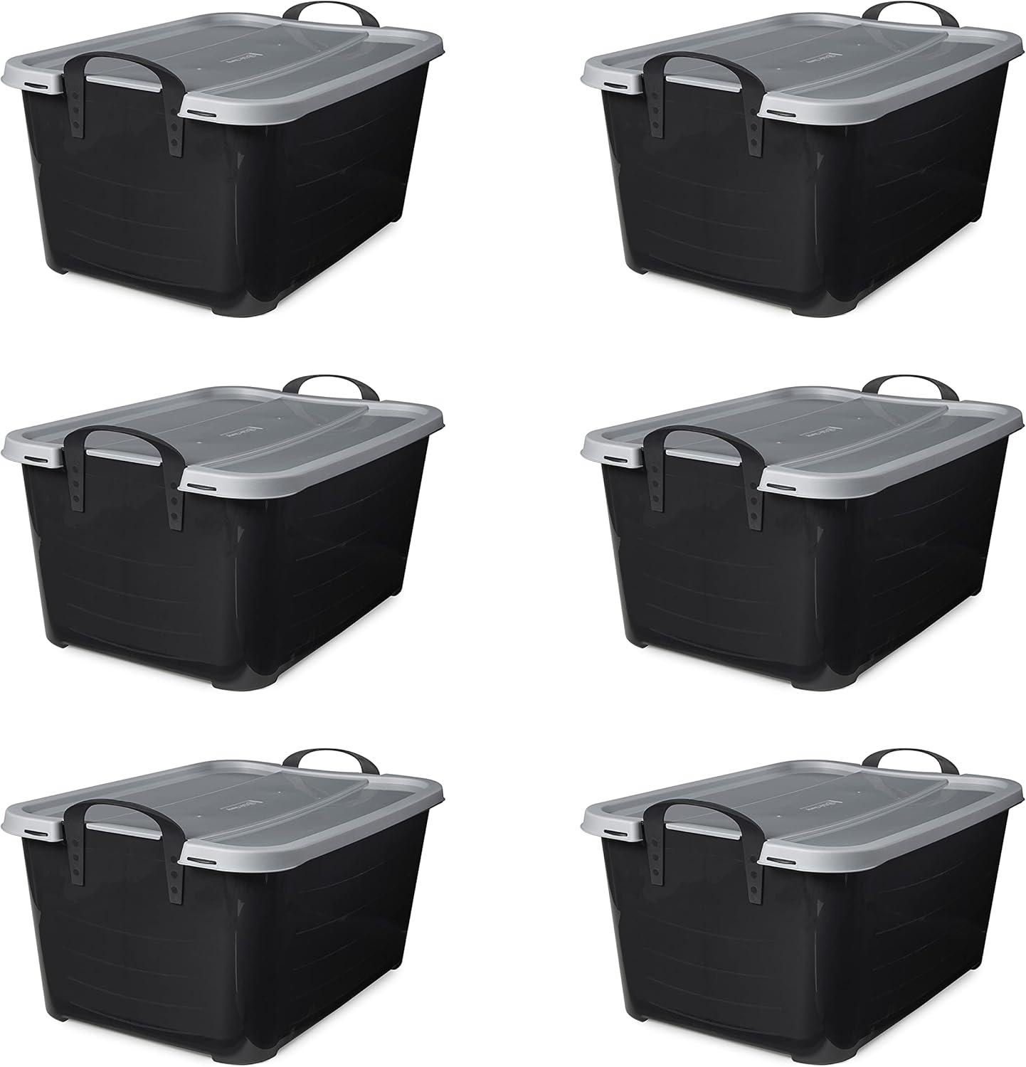 Life Story 55 Quart Stackable Home Organization Lidded Storage Container