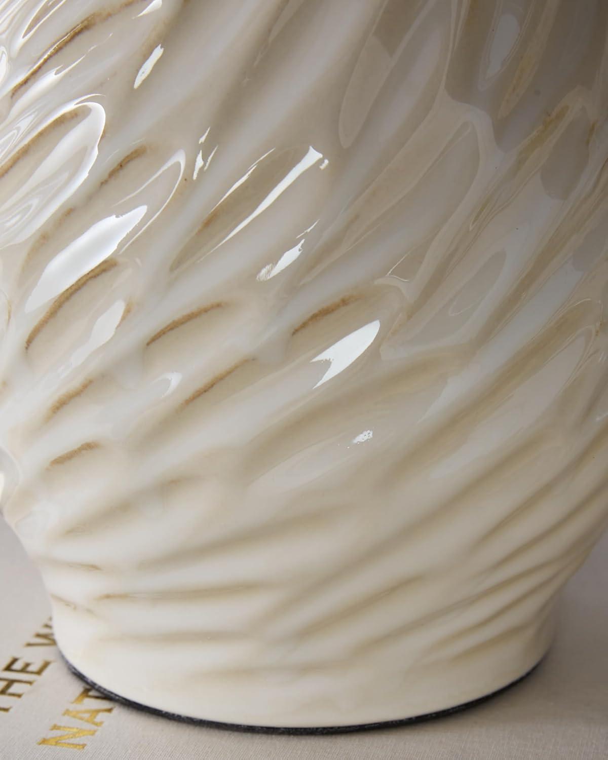 Signature Design by Ashley Garinton Ceramic Table Lamp, Cream