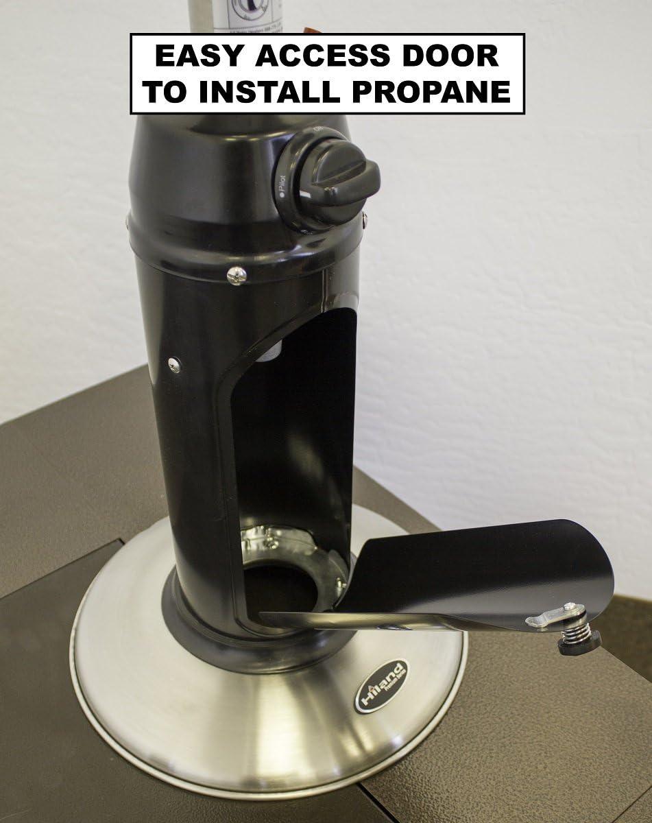 Arlmont & Co. Miceli 11000 Stainless Steel Propane Tabletop Patio Heater