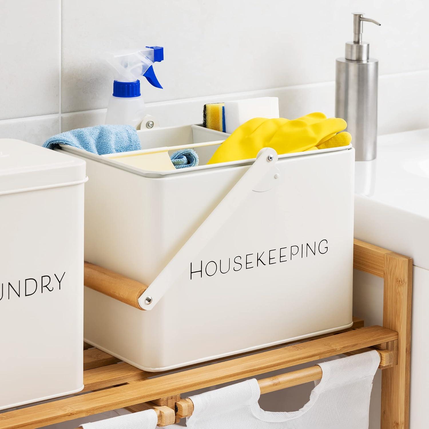 Navaris Adult Metal Cleaning Product Storage Organizer