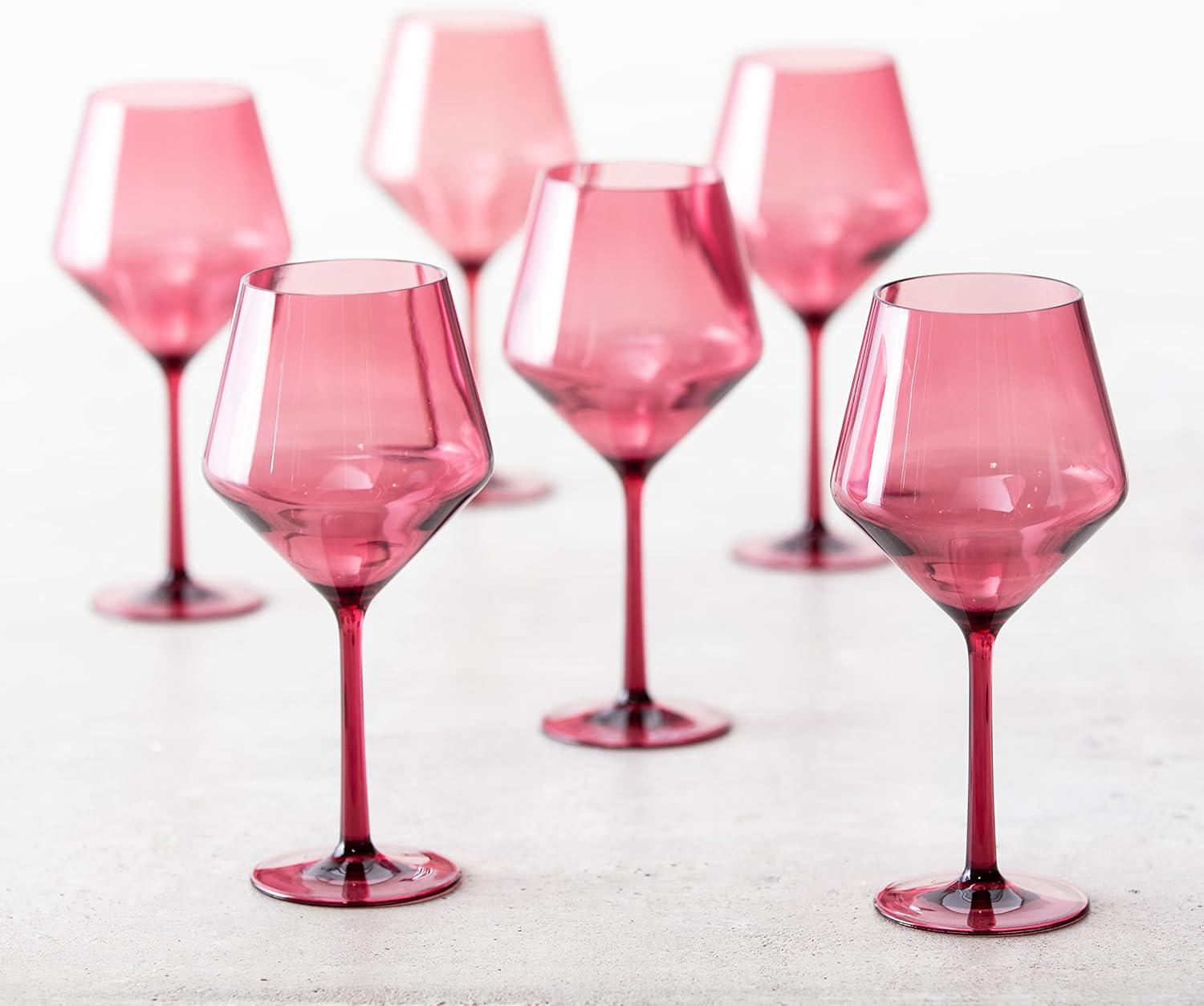 Fortessa Sole Outdoor Shatter Resistant BPA Free Premium Copolyester Plastic Drinkware 6 Pack, Yellow Sun, Sauvignon Blanc Glass (Set of 6)