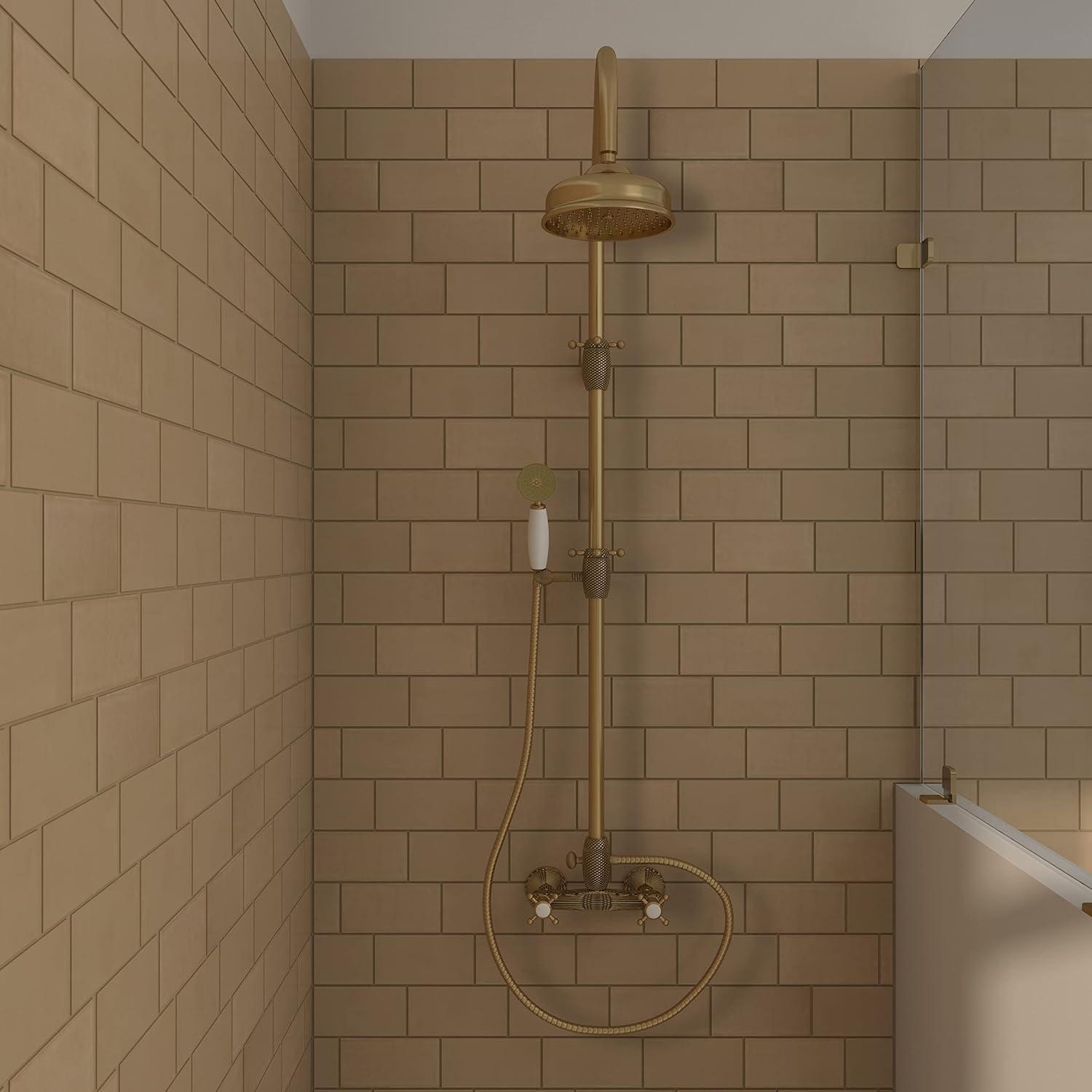 Artigiano 6'' L x 3'' W Ceramic Bullnose Tile Trim