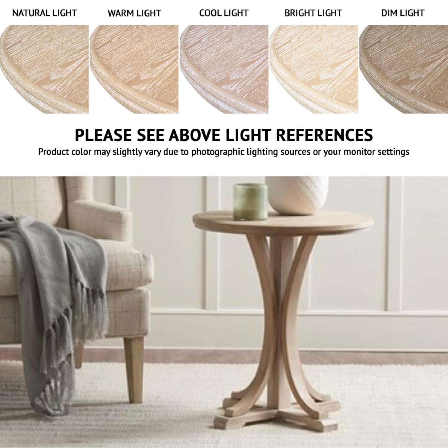 Martha Stewart Martha Stewart Harley Round End Table with Cane Detail