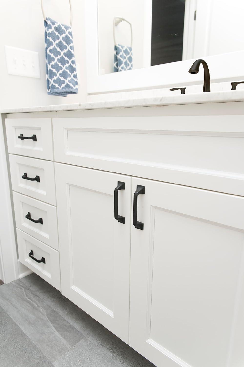 Forge Kitchen Cabinet Handles, Solid Core Drawer Pulls for Cabinet Doors, 3"