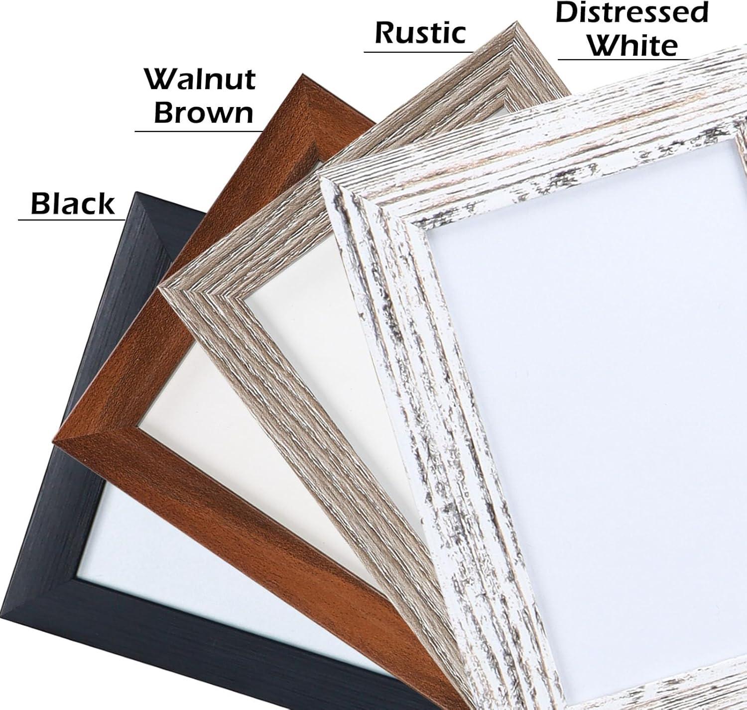 4x6 Collage Picture Frames Set of 2, Black Hanging Photo Frame for Wall
