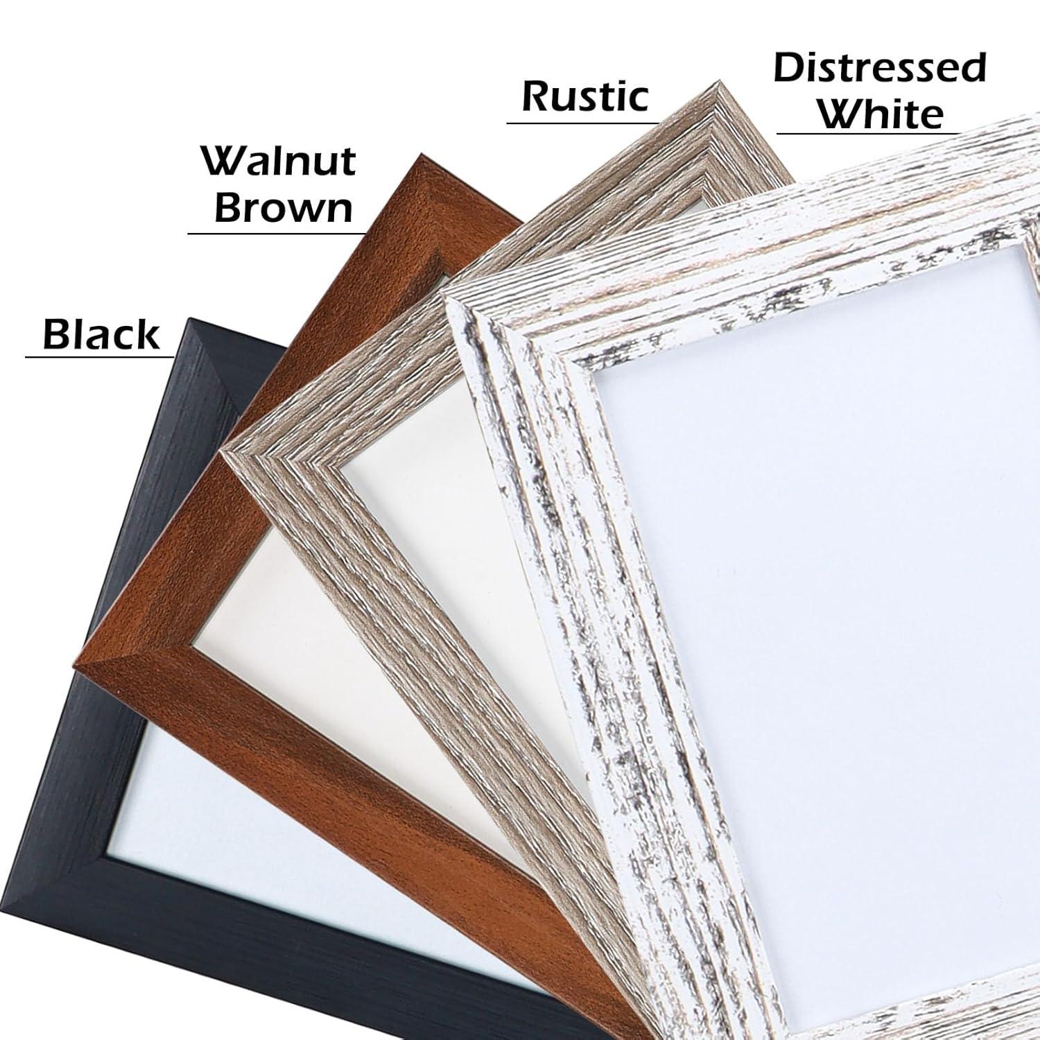 4x6 Collage Picture Frames Set of 2, Black Hanging Photo Frame for Wall