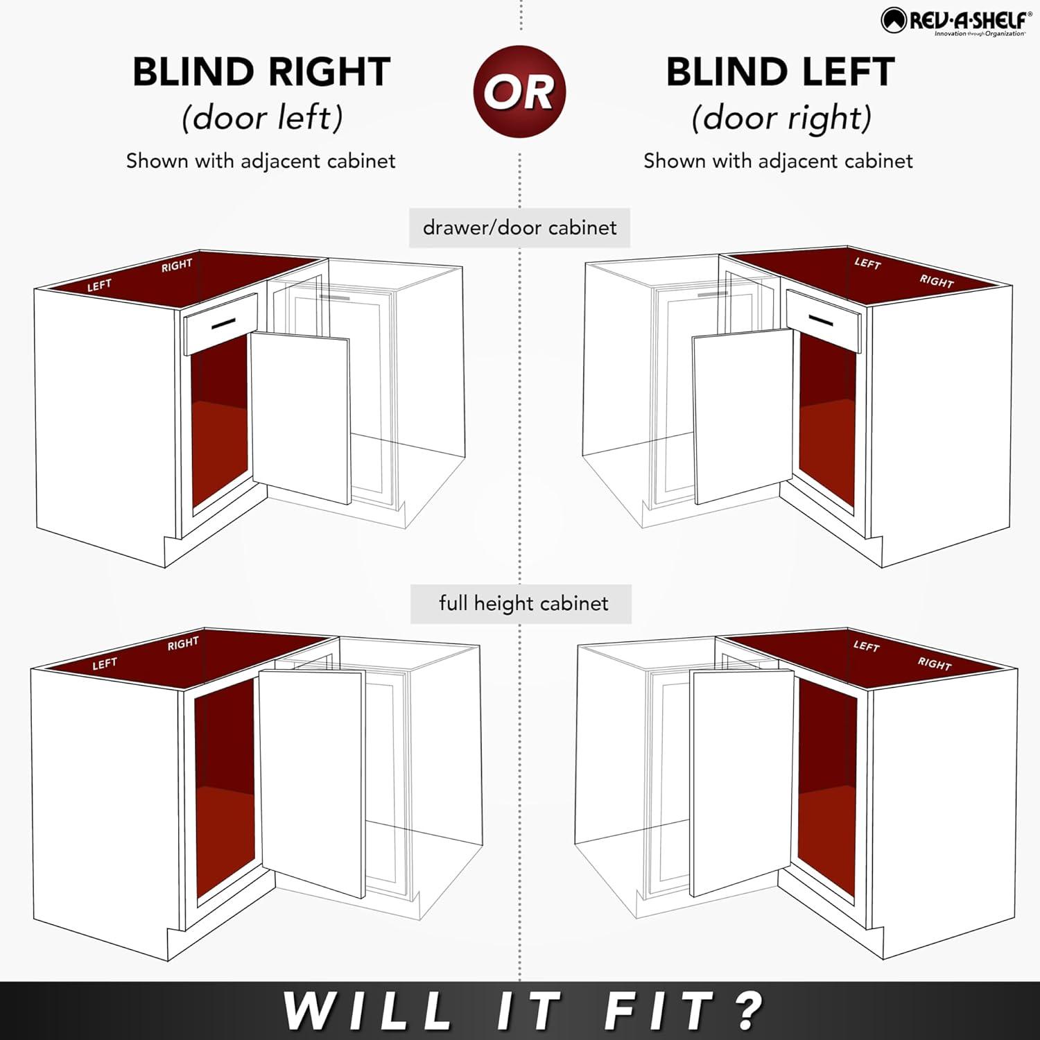Rev-A-Shelf Rev-A-Shelf Pull Out Corner Cabinet Organizer w/Soft-Close 3 Tier