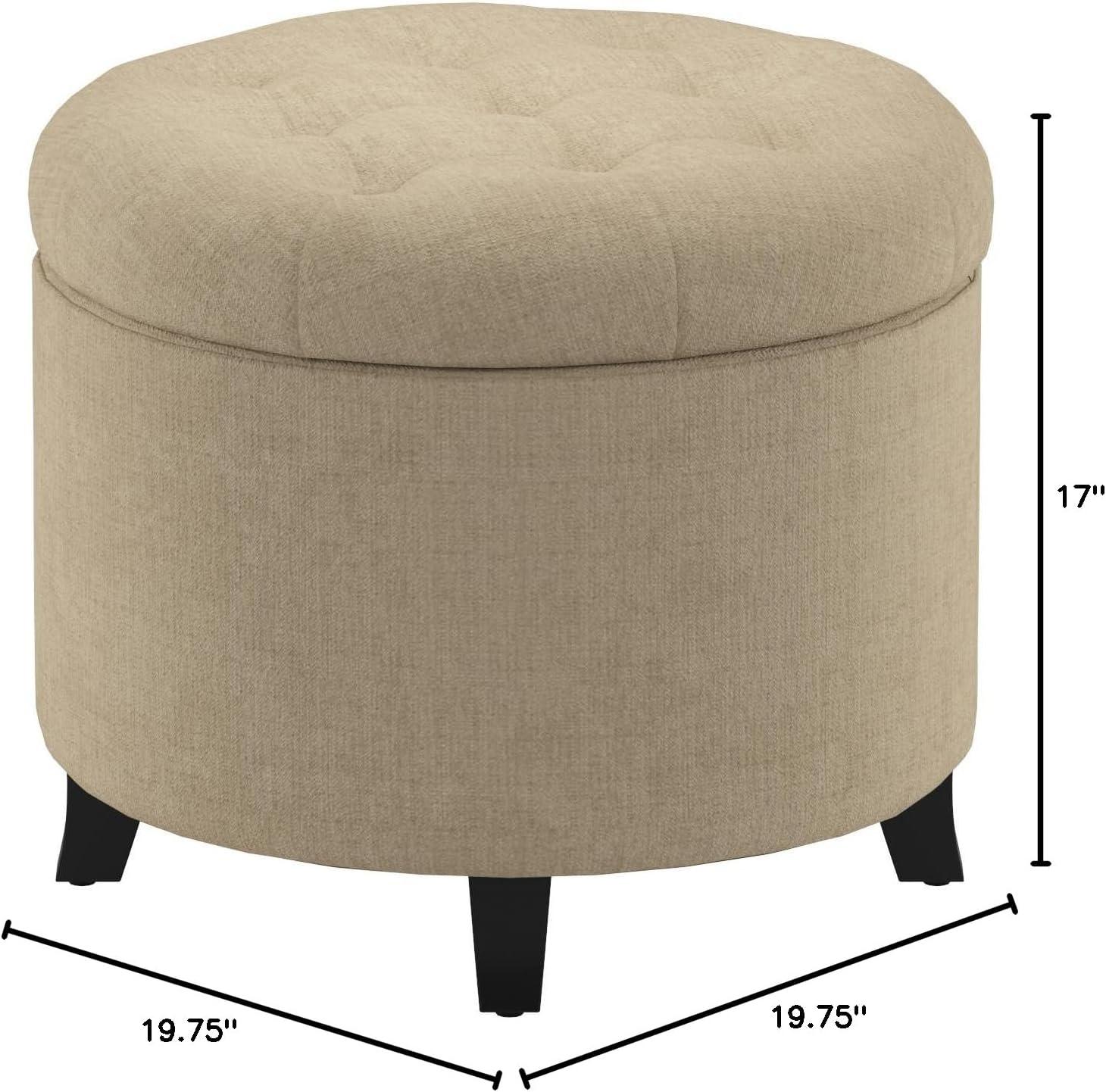 Convenience Concepts Designs4Comfort Round Ottoman