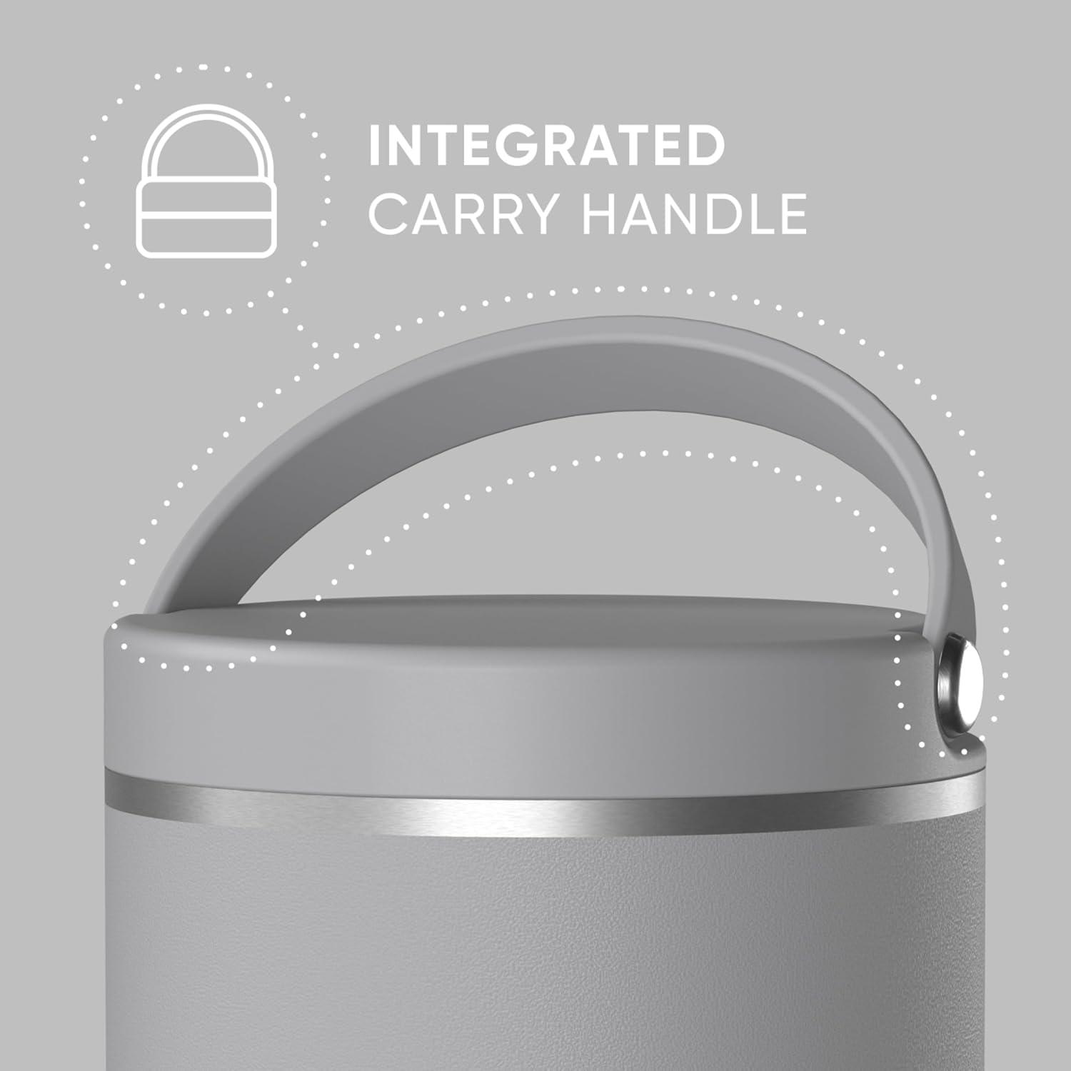 Hydrapeak 32 Oz Stainless Steel Vacuum Insulated Wide Mouth Leak-proof Thermos Food Jar For Hot And Cold, 10 Hours Hot 16 Hours Cold (Gray)