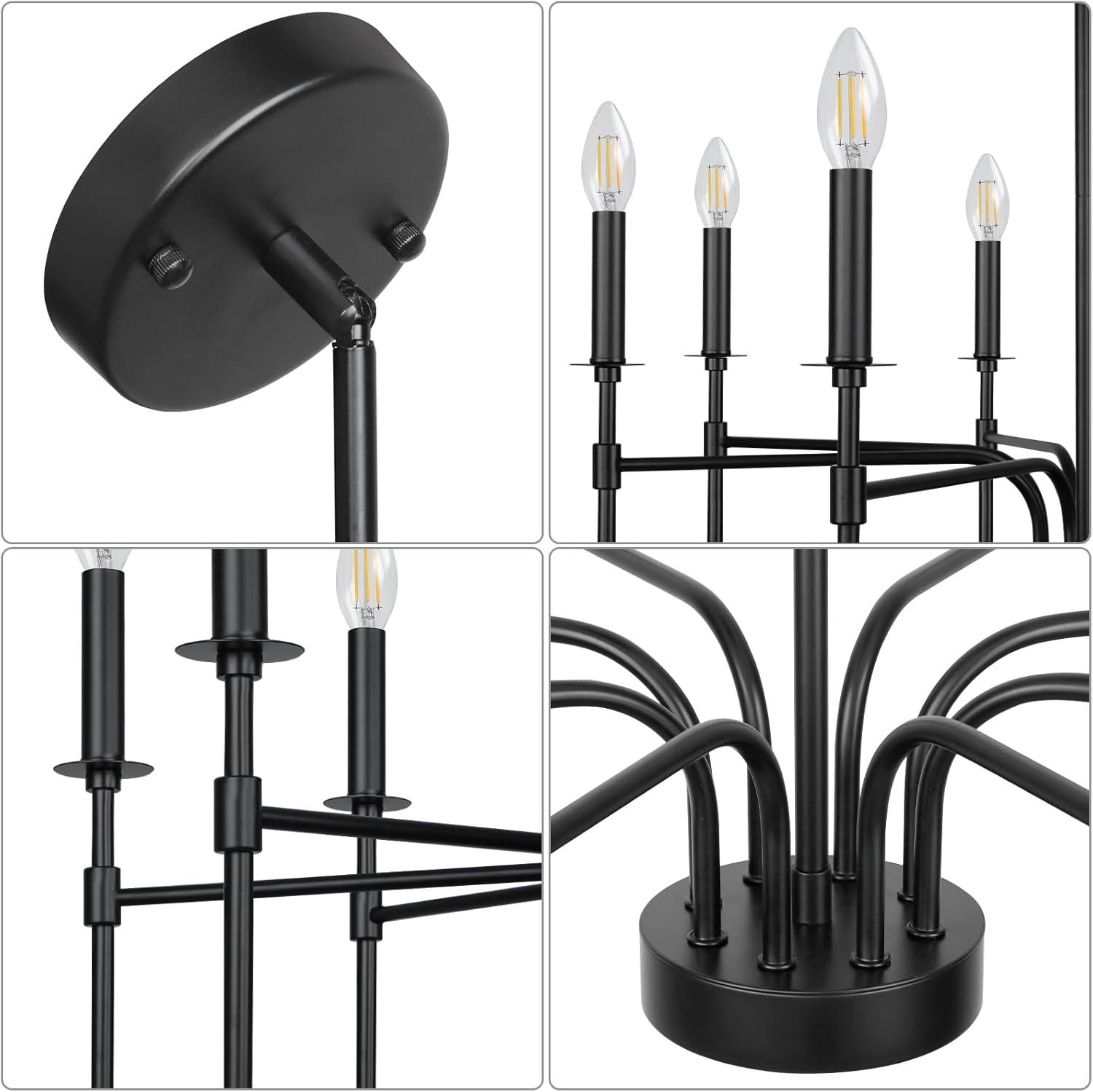 Trudeau 8-Light Modern Dining Room Candle Chandelier Light Fixture