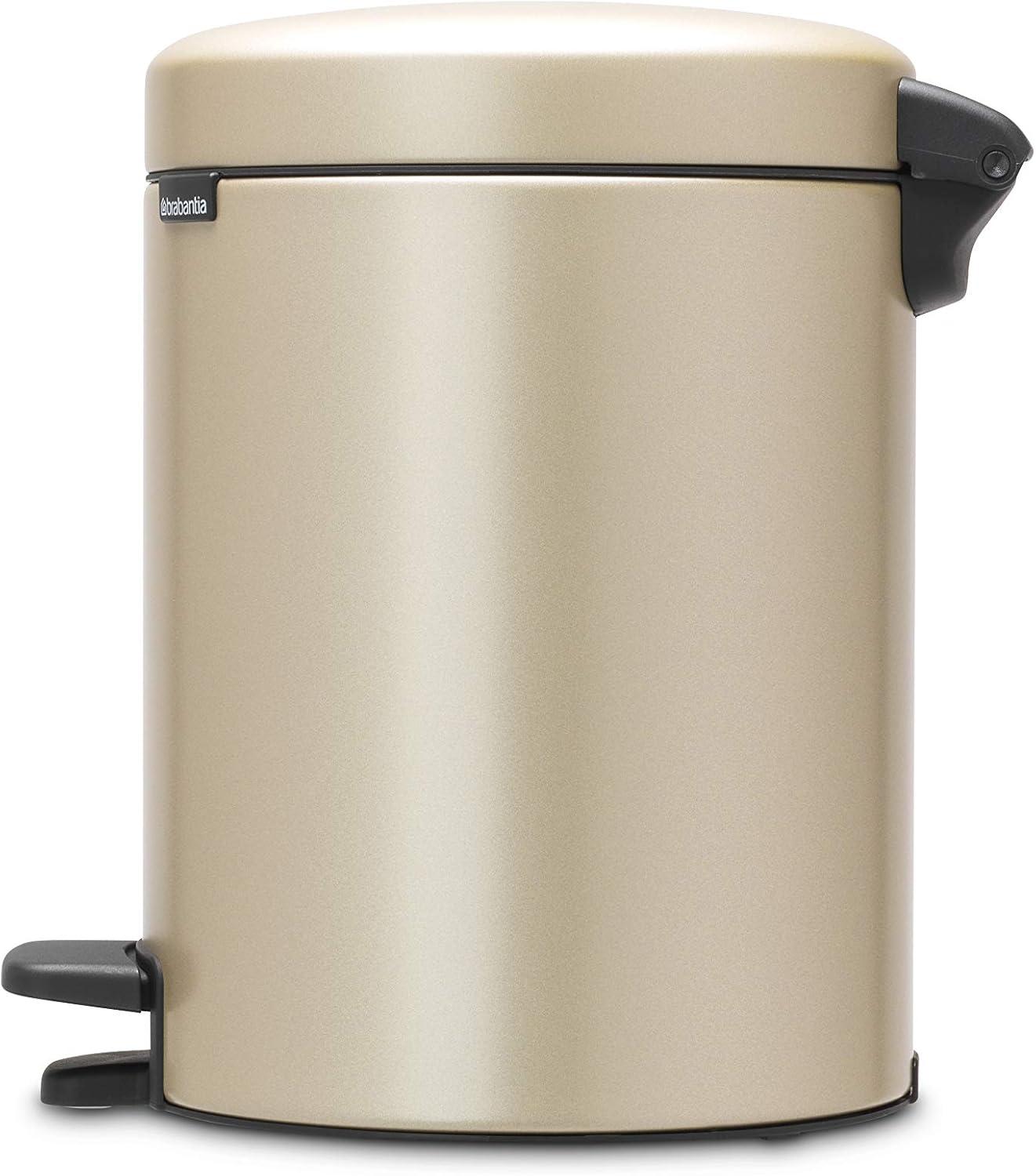 Brabantia NewIcon Step On Trash Can, 1.3 Gallon (5 Liter)