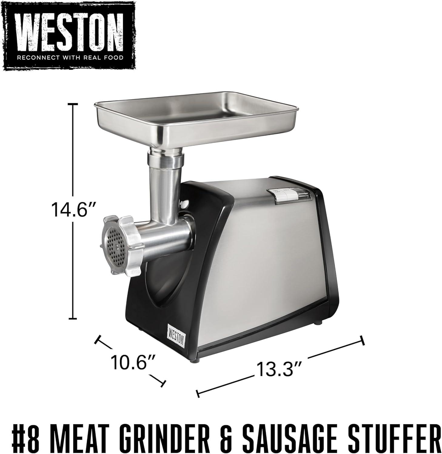 Weston Weston Stainless Steel Electric Meat And Sausage Mixer
