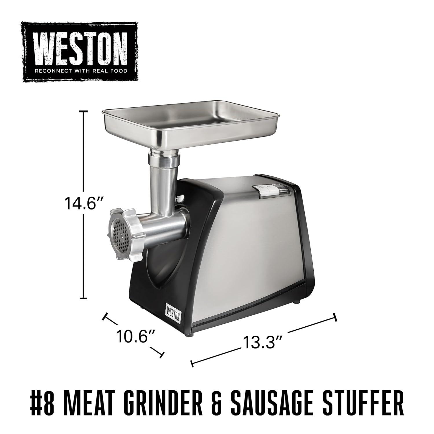 Weston Weston Stainless Steel Electric Meat And Sausage Mixer
