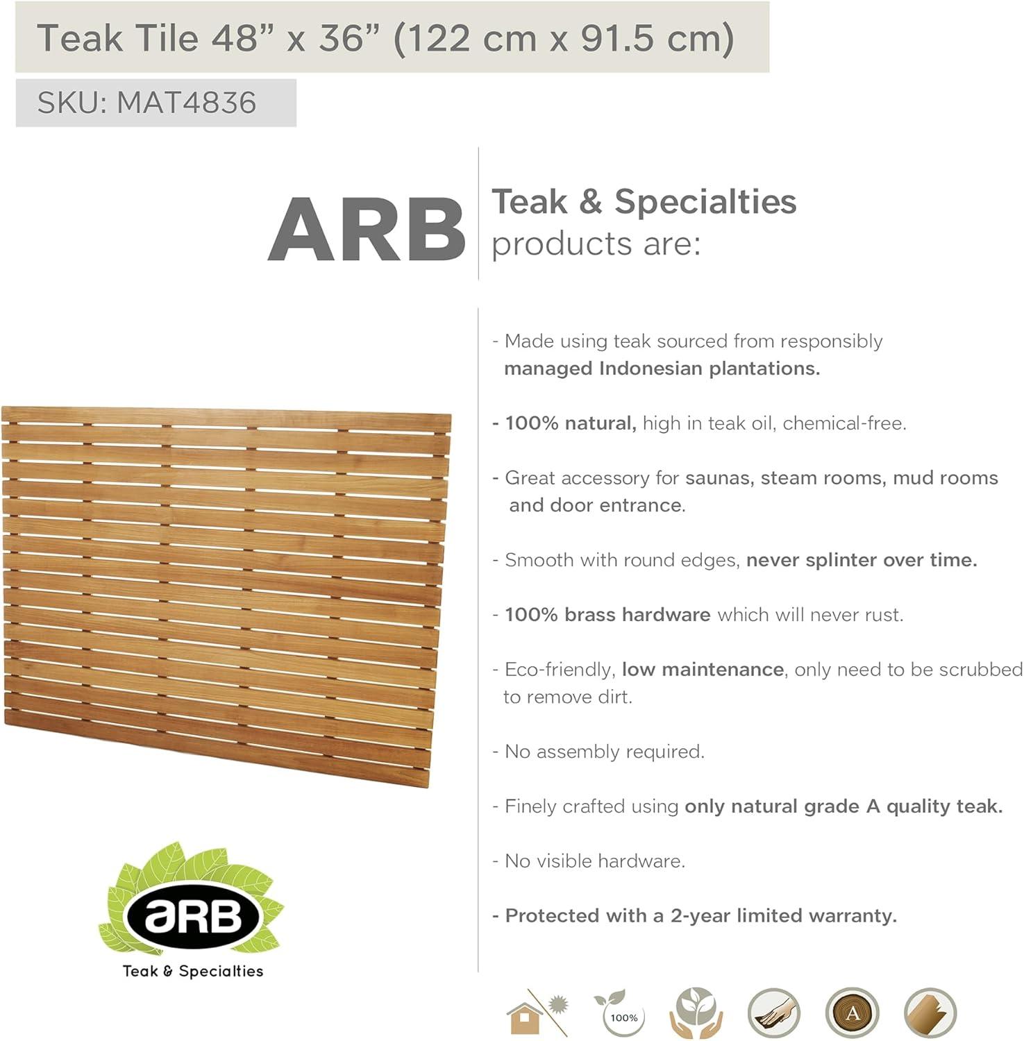 Teak Shower Mat