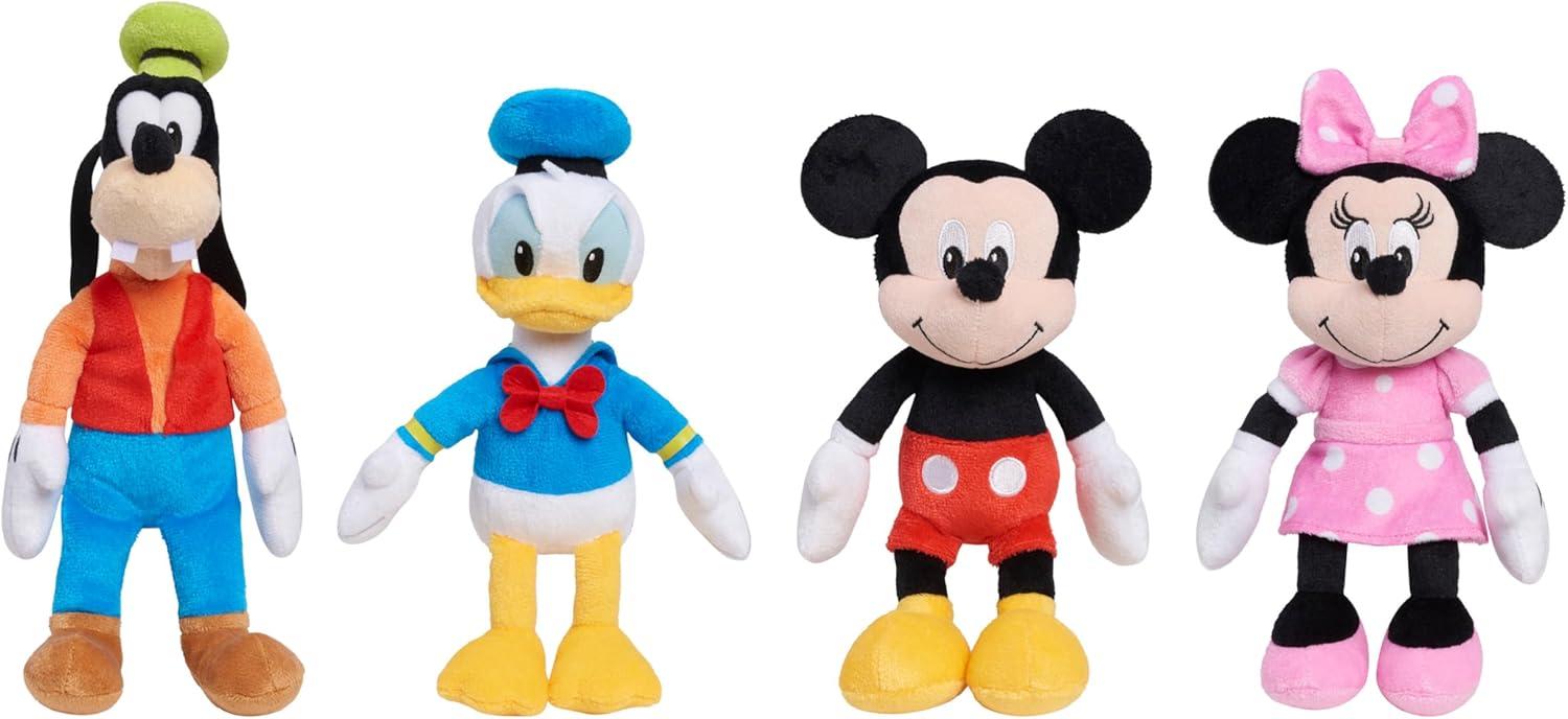 Disney Mickey Mouse Plush Toy with Red Shorts and Yellow Shoes