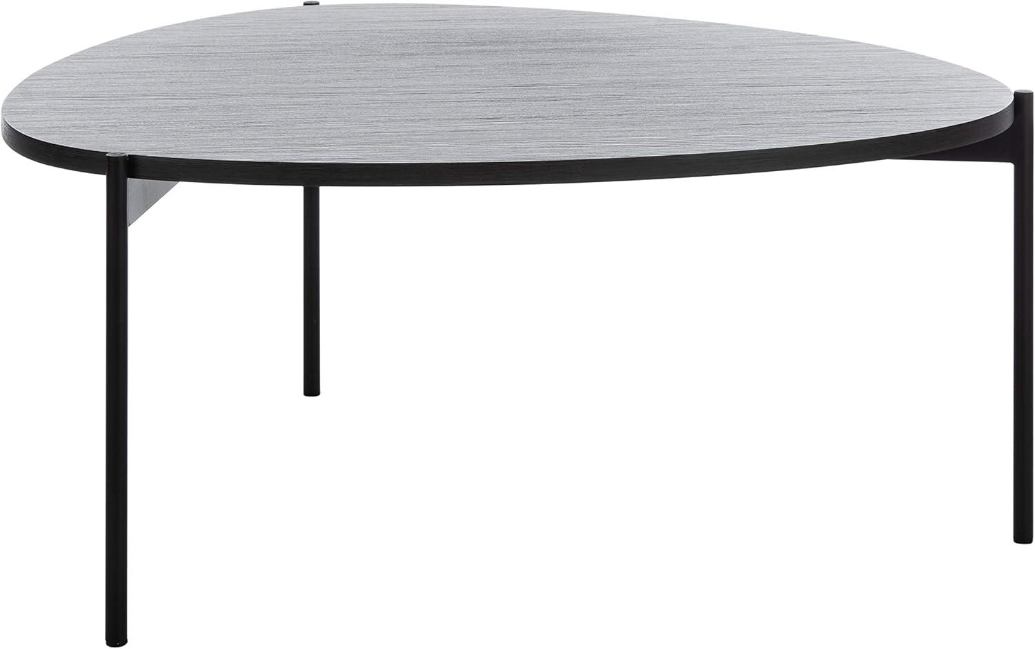 Sven Coffee Table - Dark Grey Oak/Black - Safavieh